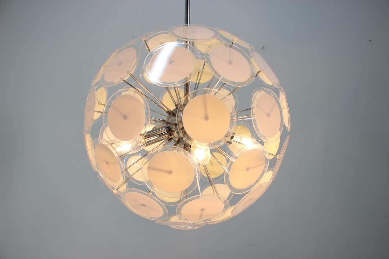 Mid Century Rare Sputnik / Atomic Chandelier, Italy, 1970s photo furniture
