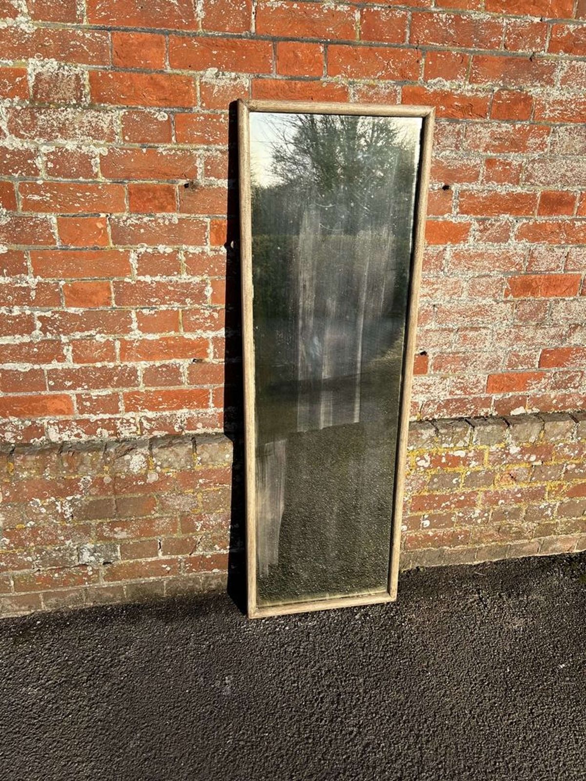 A Wonderful Large Antique French 19th Century Painted Bistro Mirror.