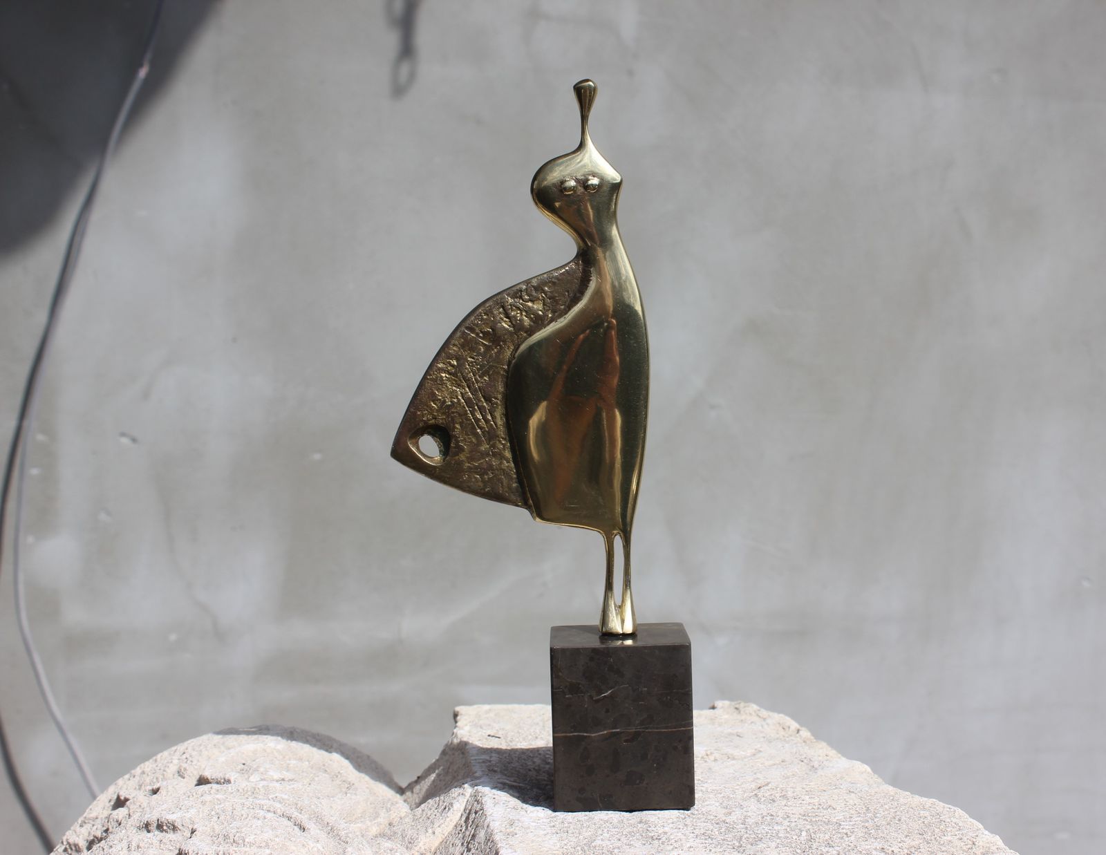 Bronze Abstract Statue Dancing Woman Figurine Original Sculpture Wedding Couple Gift 50s Anniversary Gift 40s Birthday Gift