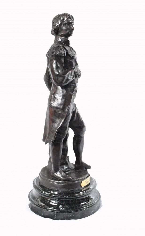 Bronze Statue Lord Admiral Nelson Military War Hero Royal Navy photo furniture