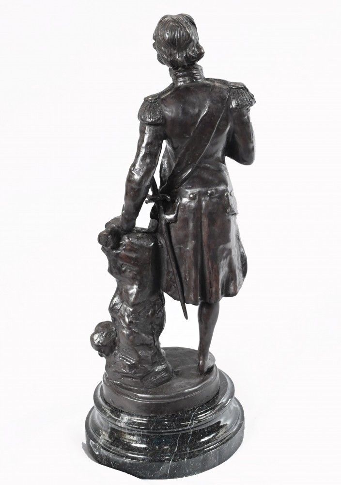 Bronze Statue Lord Admiral Nelson Military War Hero Royal Navy photo for sale