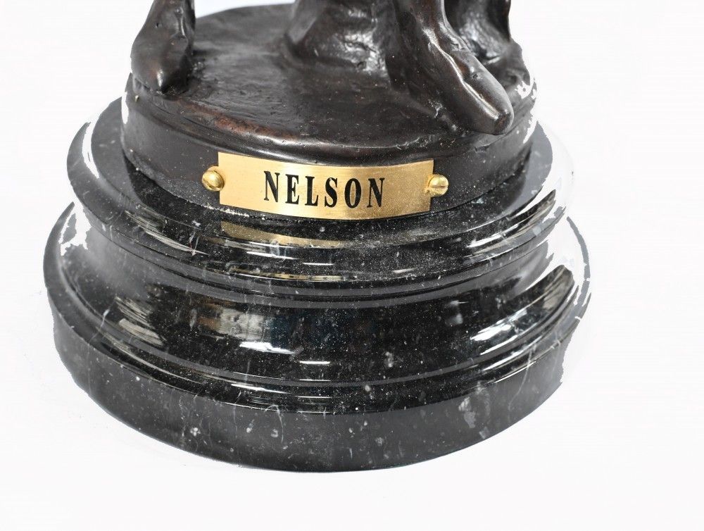 photo furniture Bronze Statue Lord Admiral Nelson Military War Hero Royal Navy