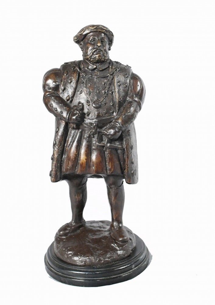 Bronze Statue Henry VIII   English King British Monarch Tudors photo vintage