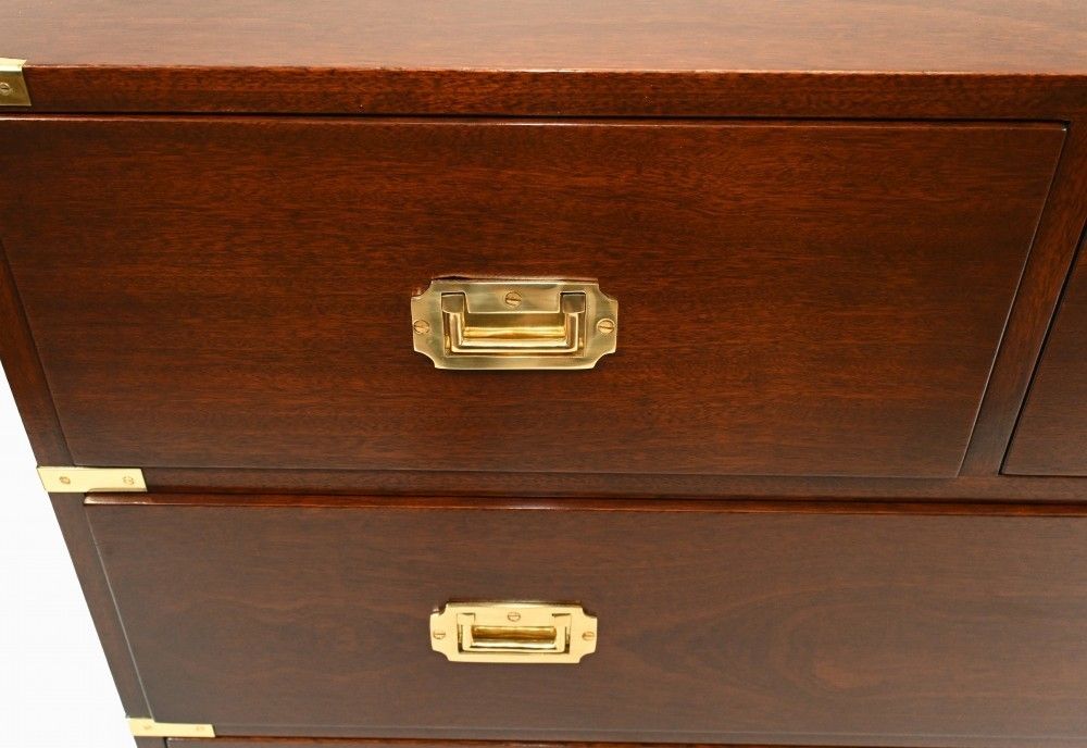 Mahogany Campaign Chest Of Drawers Colonial Furniture photo buy