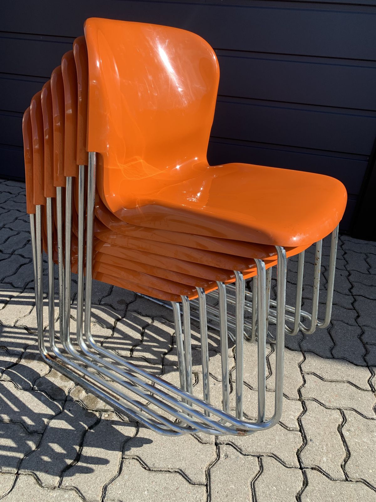 photo vinterior Set Of 7 Swing Chairs Designed By Gerd Lange. Model Sm400k