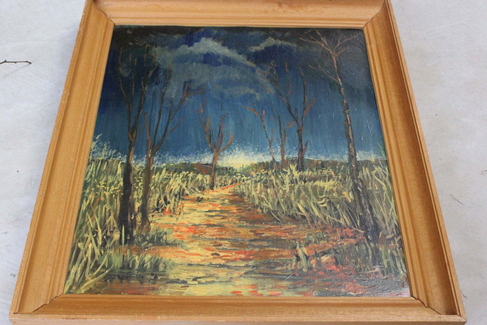 Late 20th Century Oil Painting photo for sale