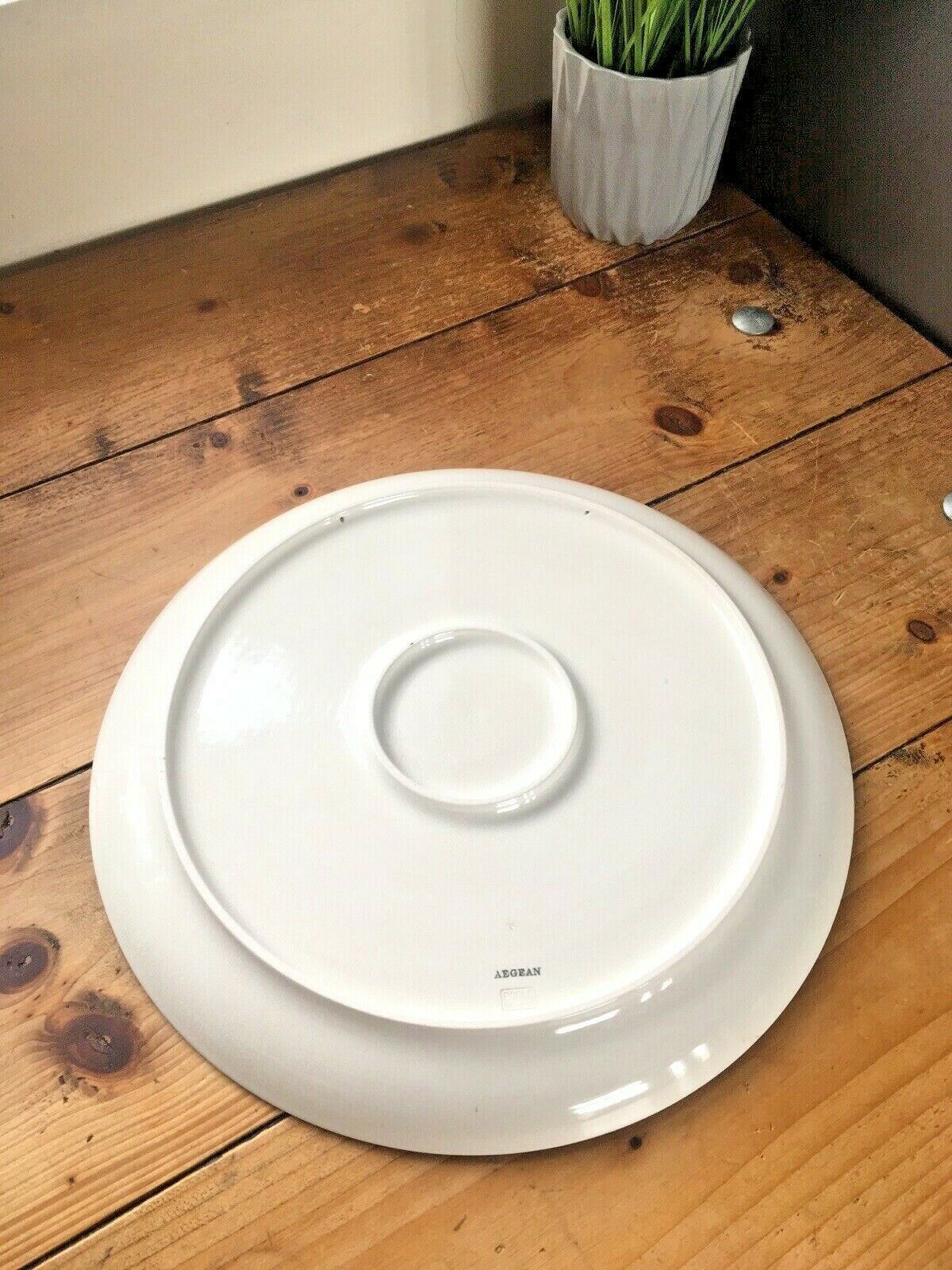 Large Mid Century Poole Pottery Aegean Galleon Viking Ship Charger Plate Shape 6 photo buy