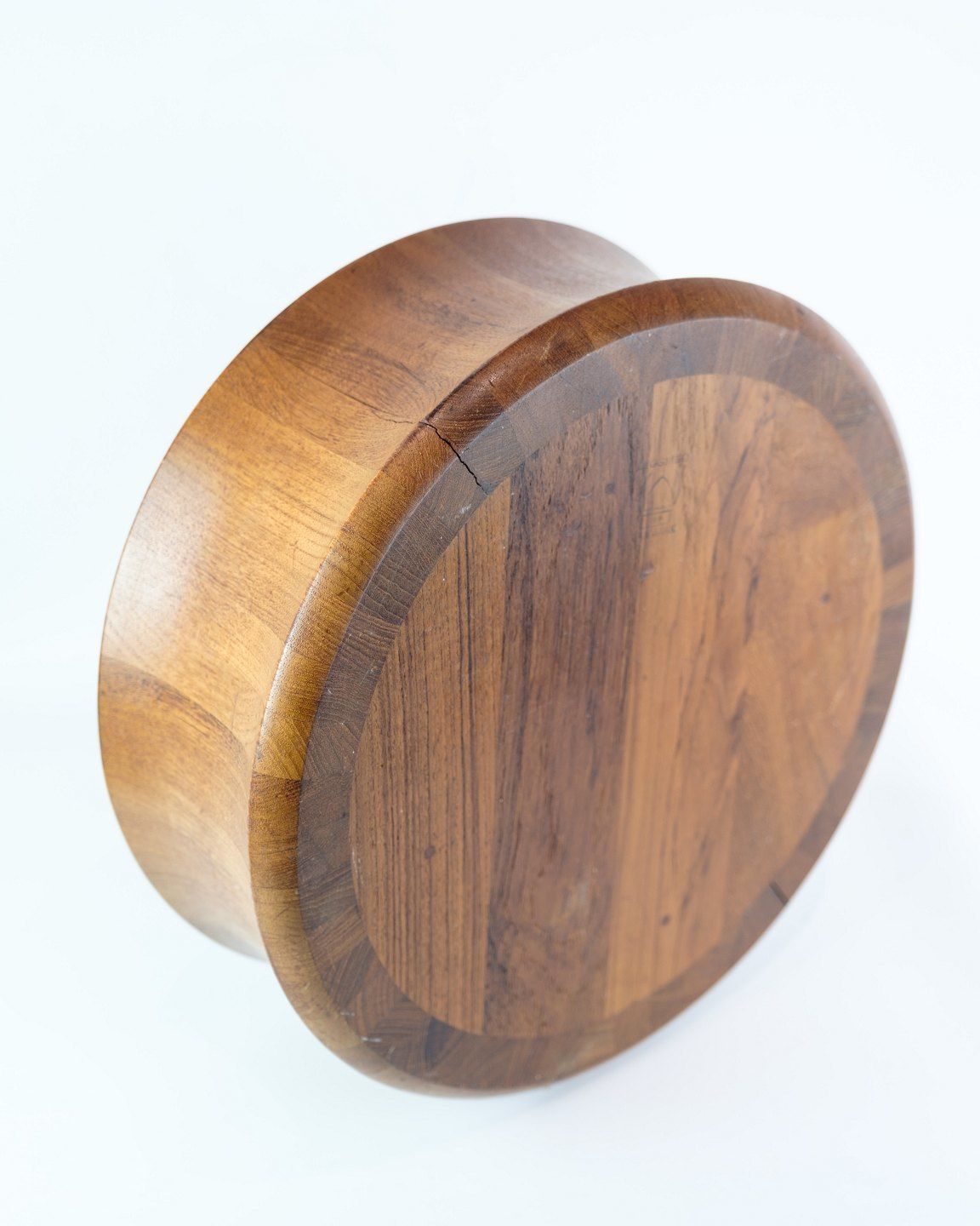 Bowl Of Danish Design In Teak Wood With A Stamp By Digsmed From The 1960s. photo vinterior