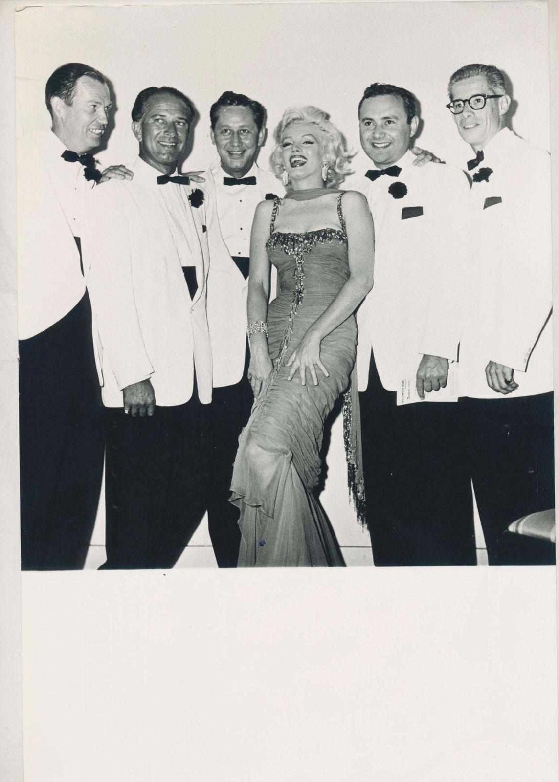 Marilyn Monroe With Anncouncers Of The Klac Radio Station, Hollywood Blvd., 1953