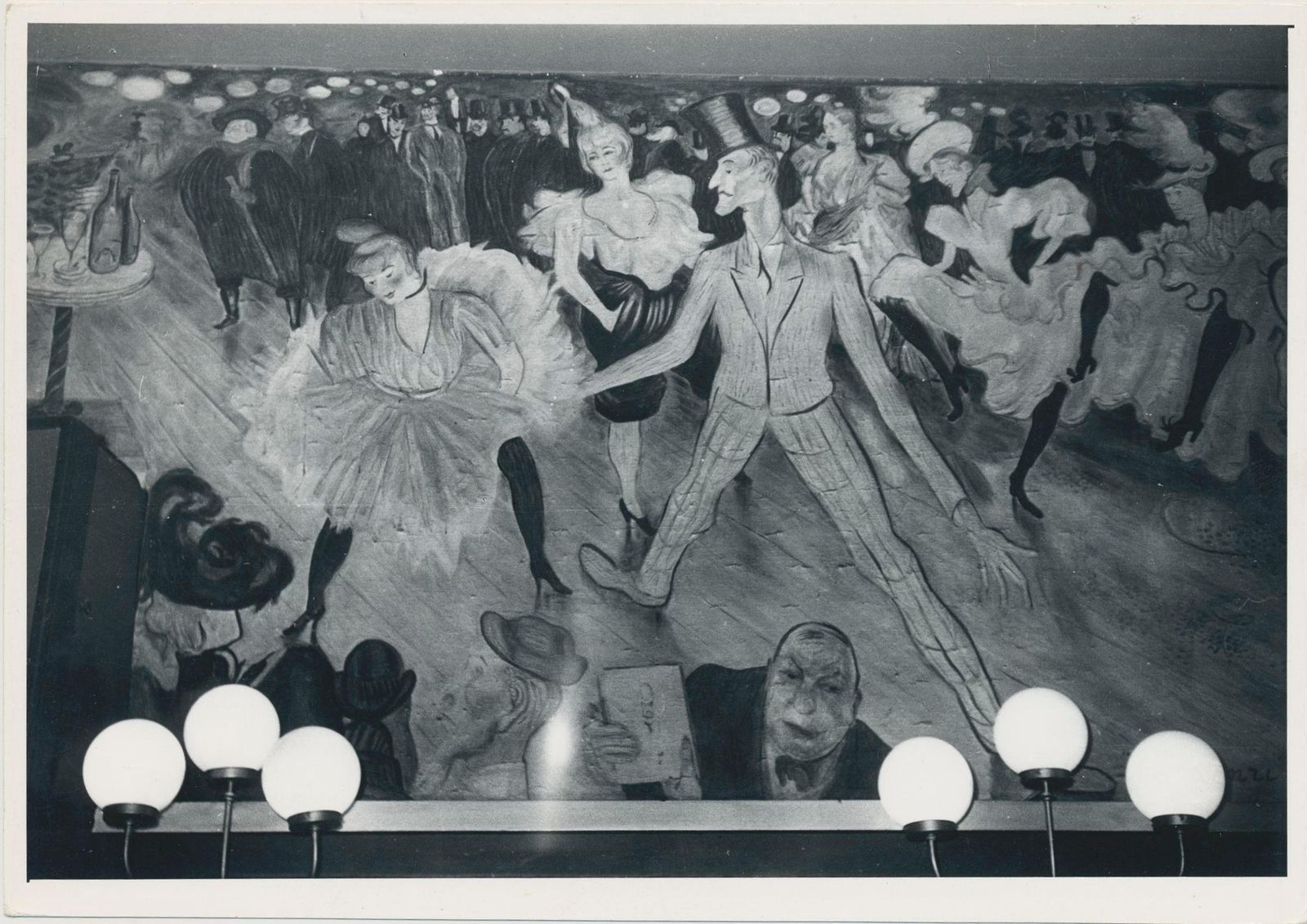Erich Andres Paris Montmartre Pigalle   Moulin Rouge 1955