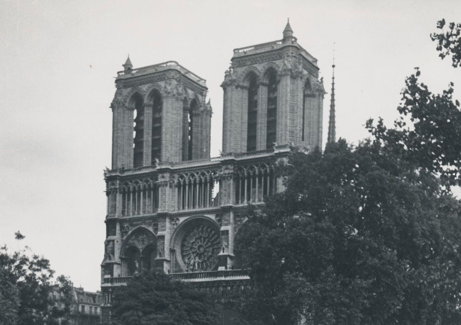Man, Notre Dam, Street Photography, Paris, 1950s, 23 X 16,2 Cm 1955 photo for sale