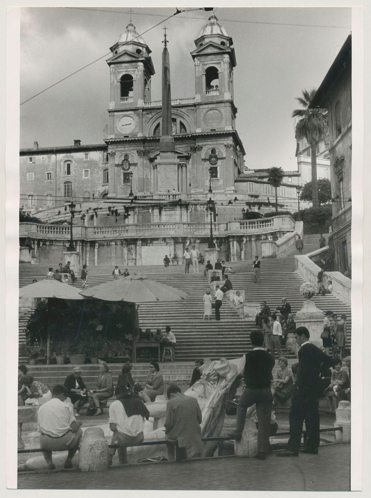 Erich Andres Rome   Spanish Steps, Italy 1950s