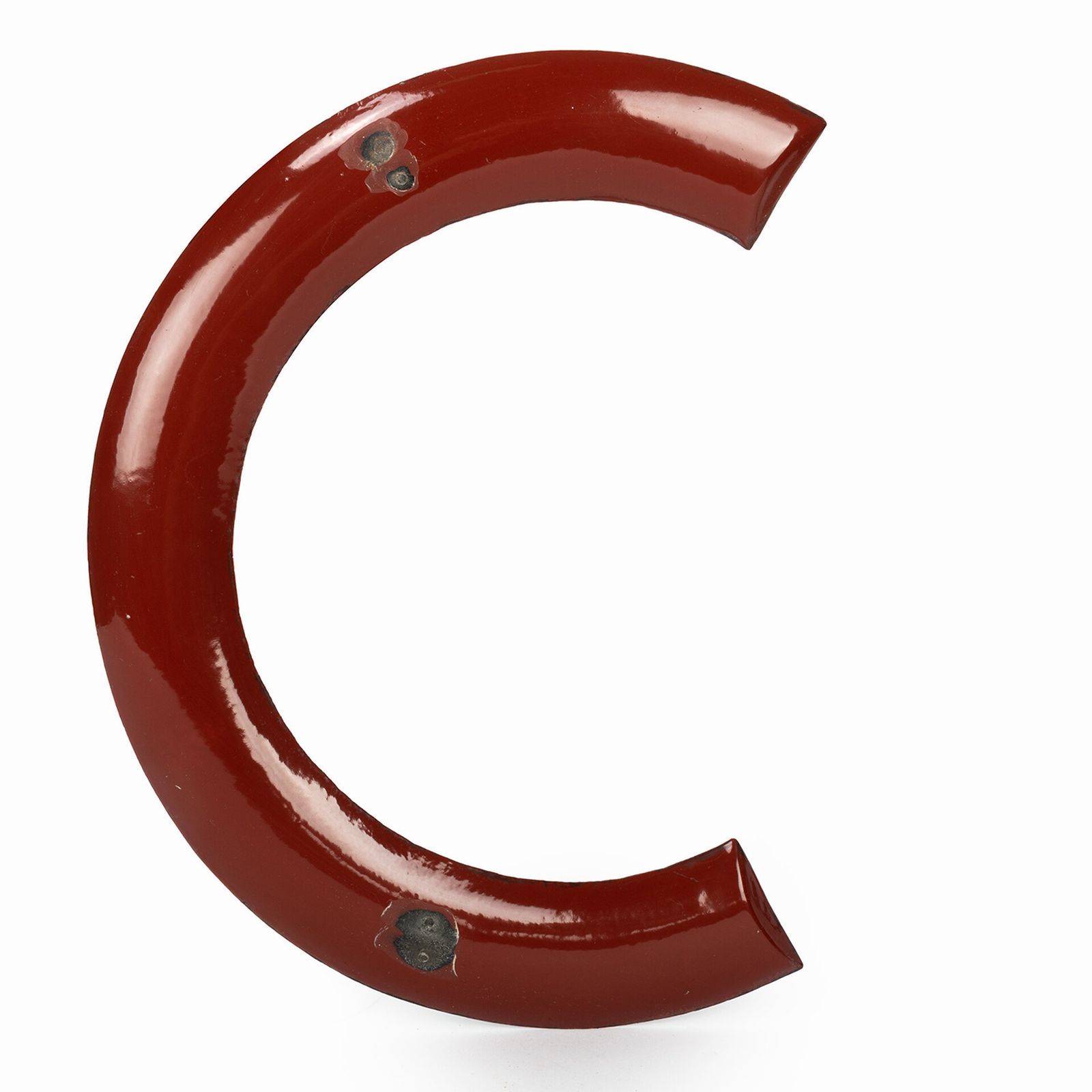 Enameled Letter "C", 1960s, Vintage