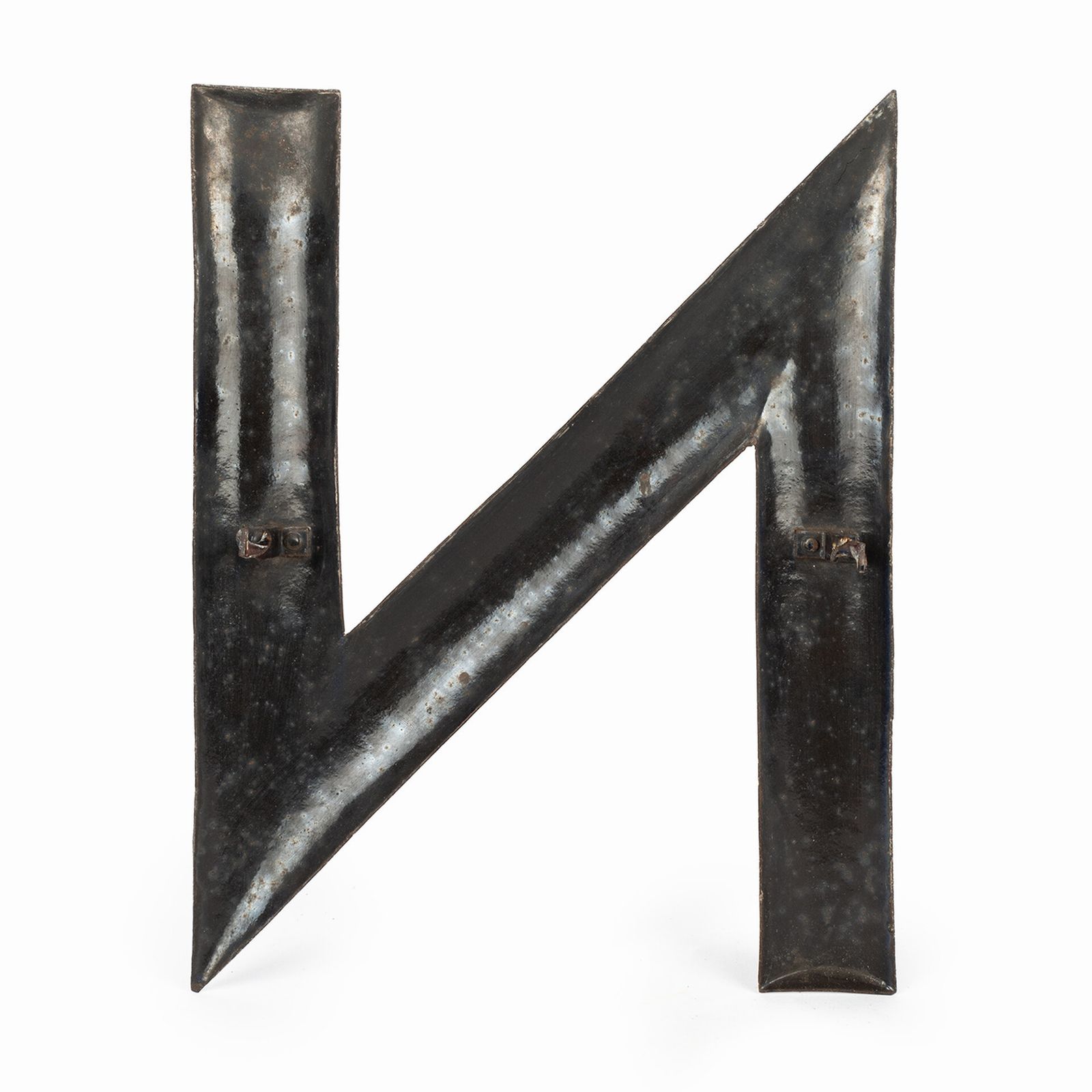 Enameled Letter "N", 1960s, Vintage photo 102.0