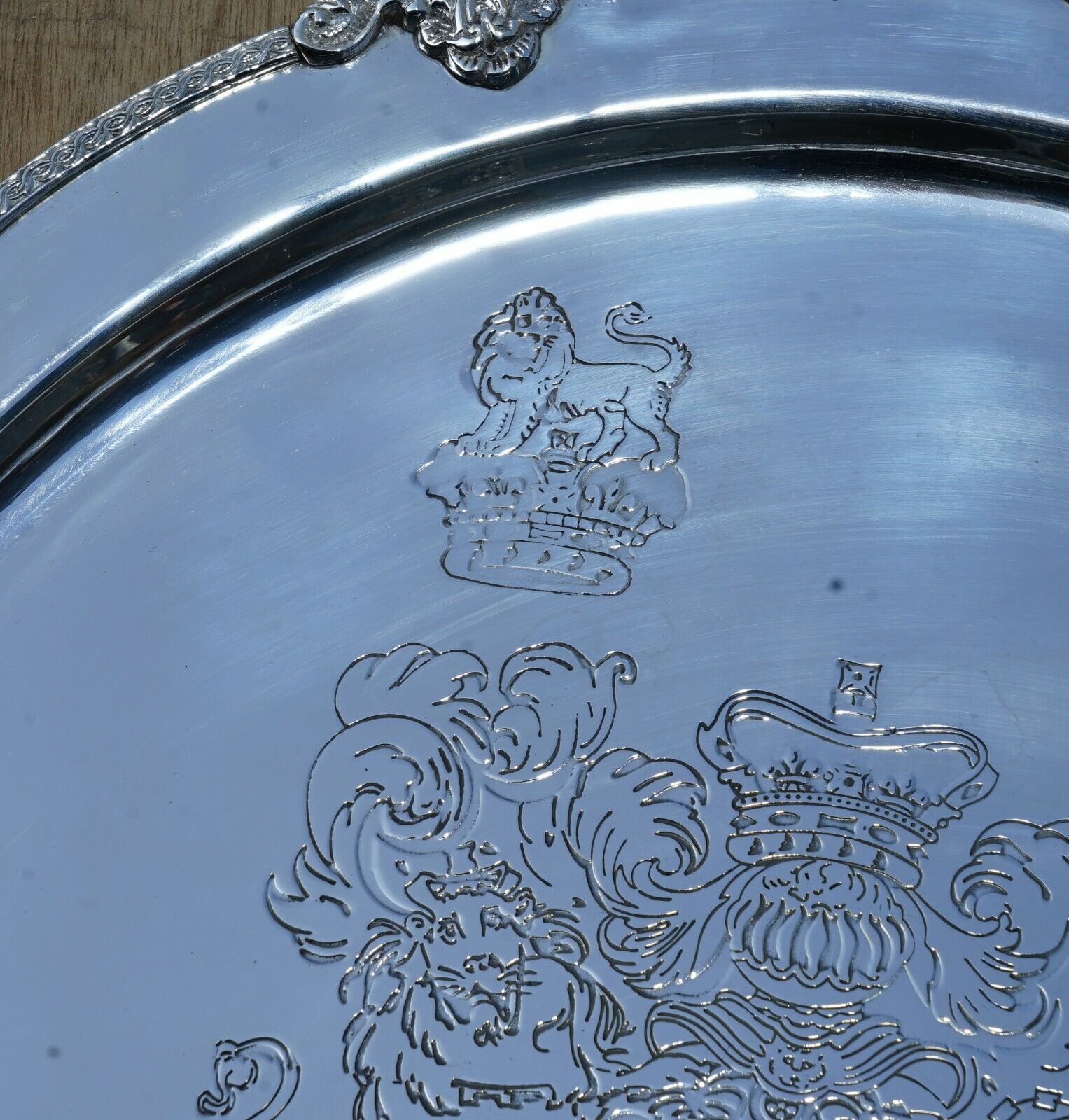 1 Of 19 King George Auguseue Frederick Arms Sterling Silver Plated 1918 Trays photo buy