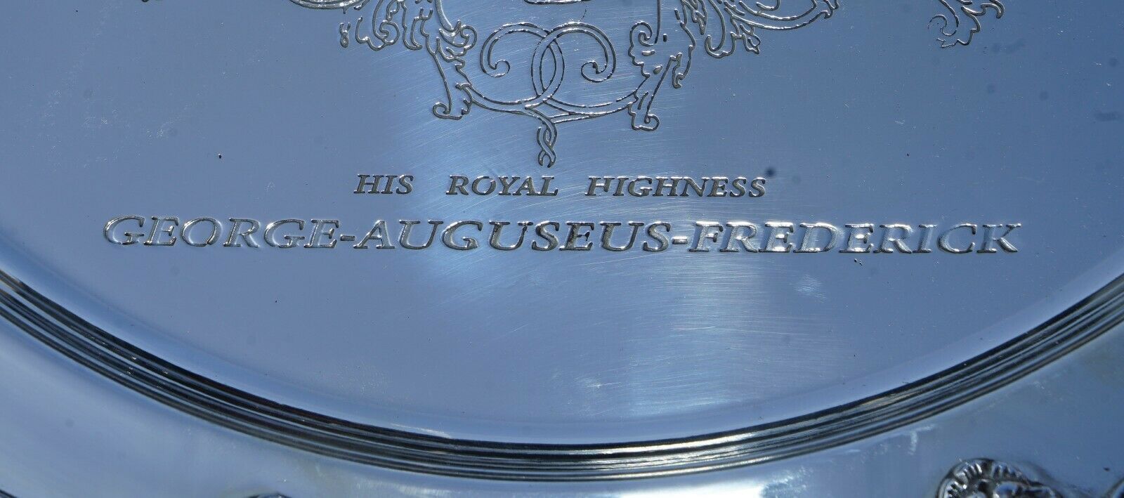 photo for sale 1 Of 19 King George Auguseue Frederick Arms Sterling Silver Plated 1918 Trays