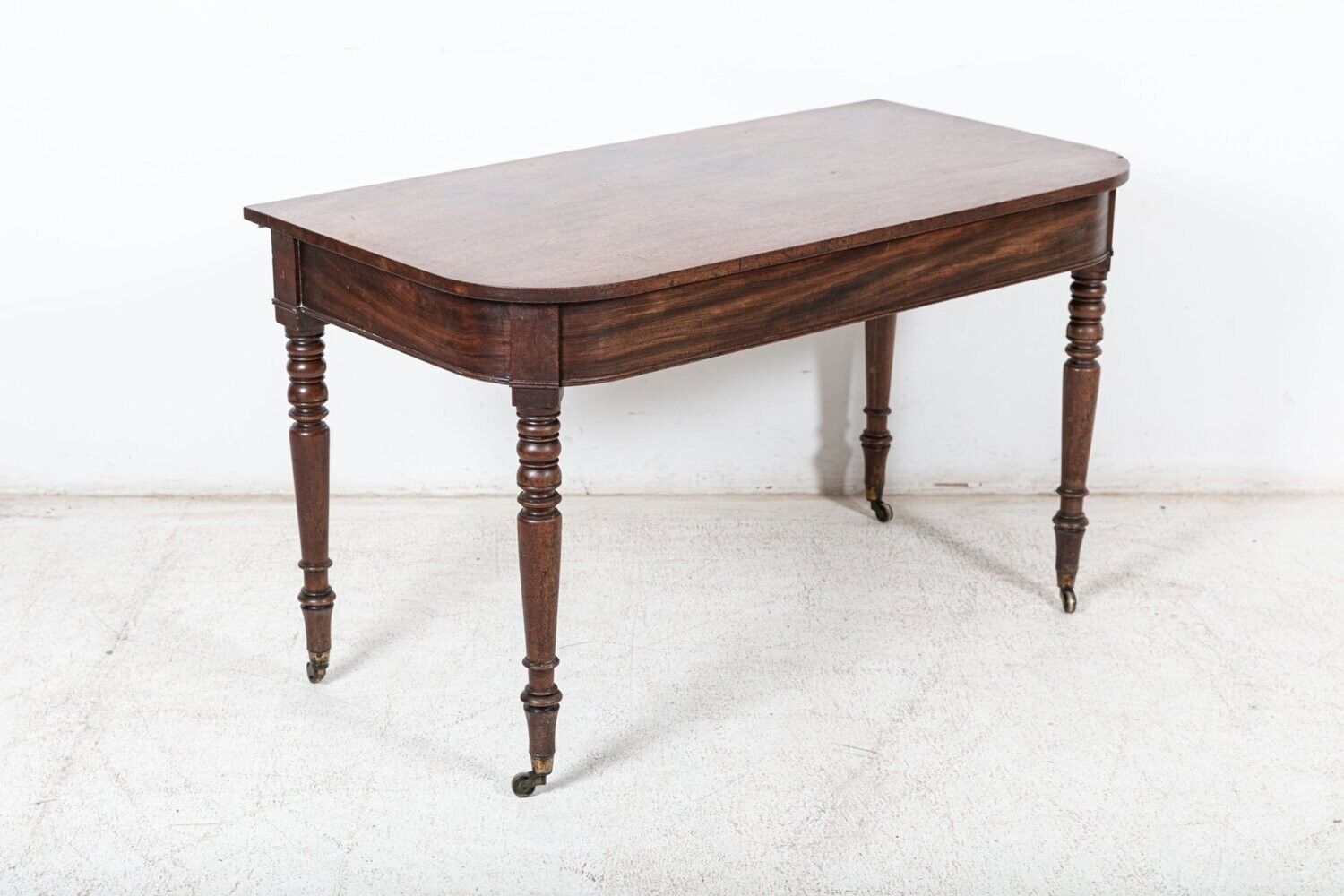 Pair Of Georgian Mahogany D End Tables