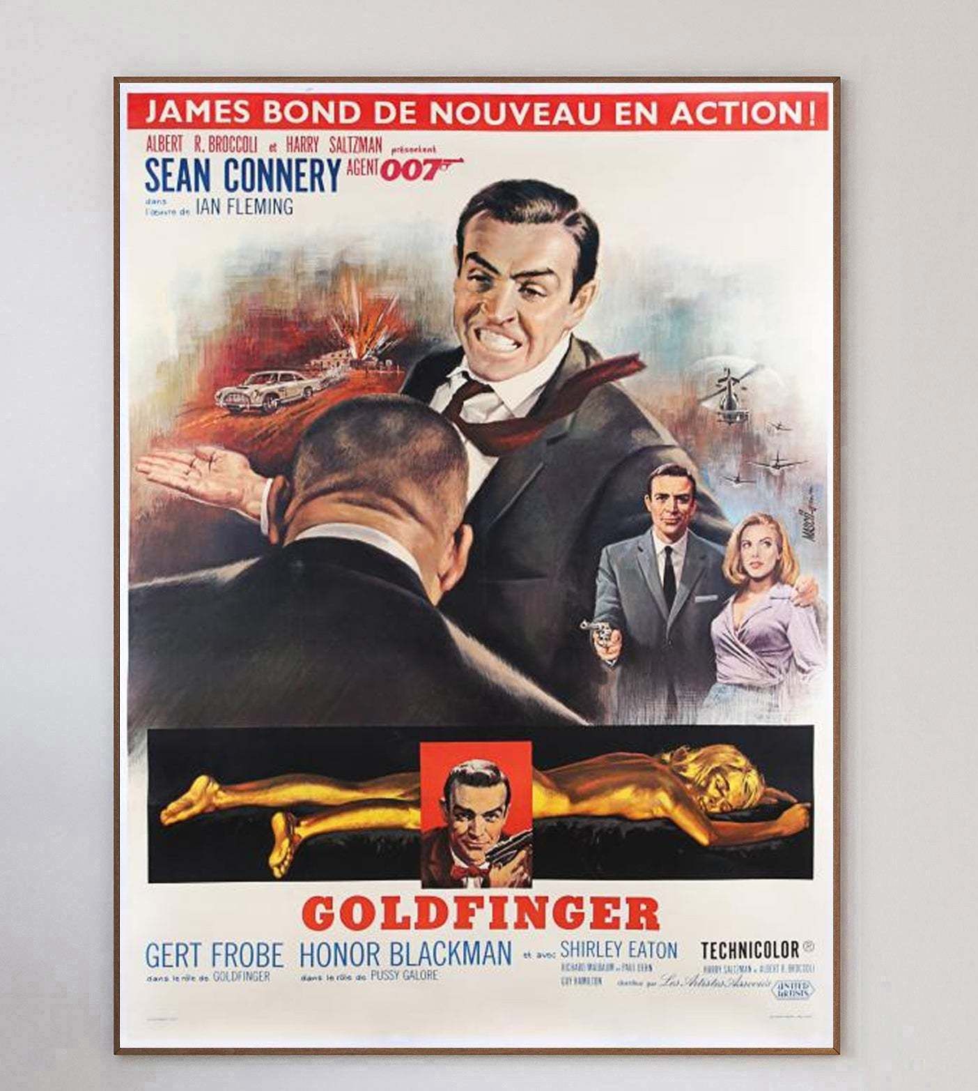 Goldfinger (French), 1960s, Original Vintage Poster photo 1776.0
