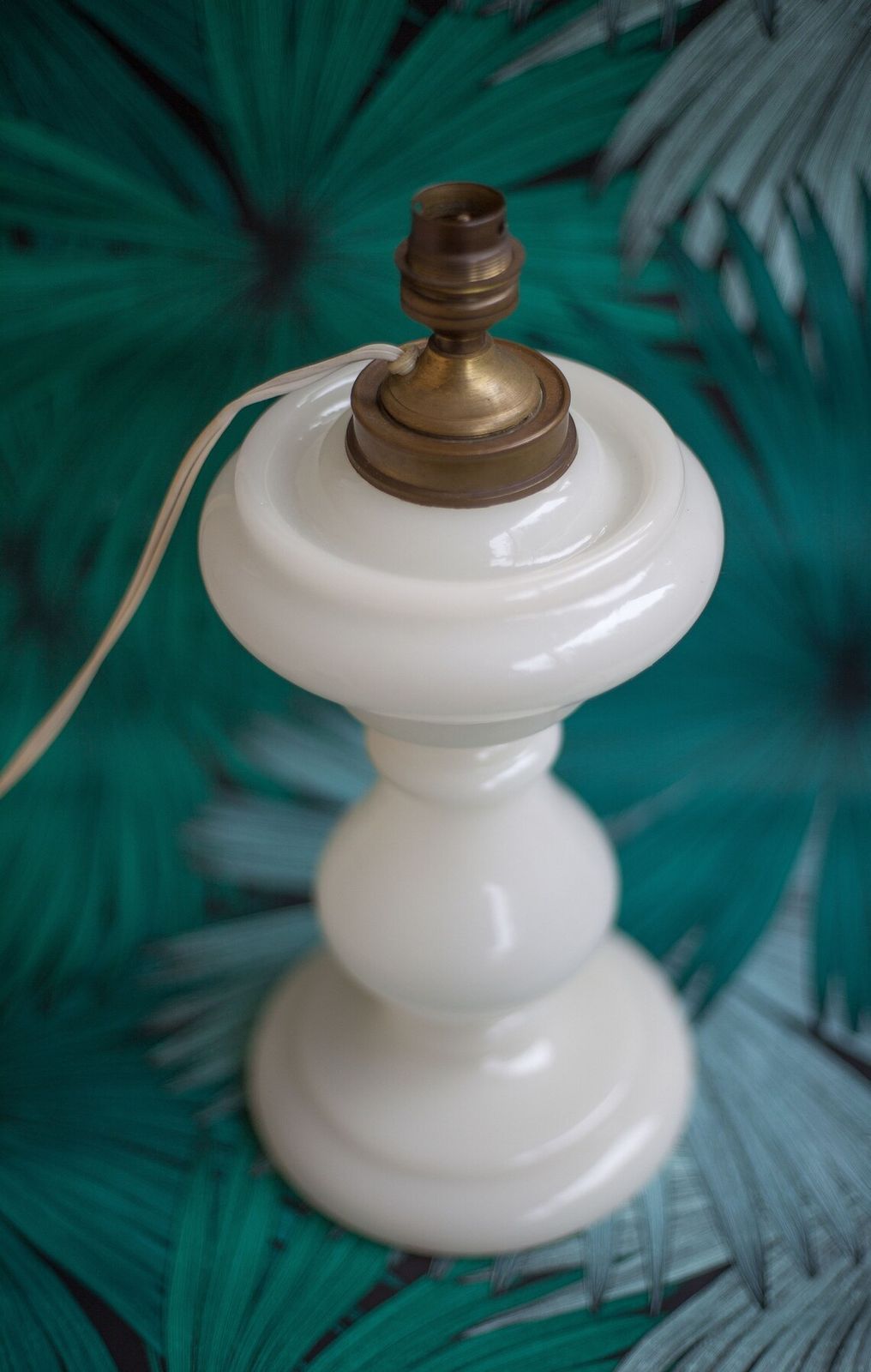Opaline Glass Lamp Foot, Opaline Lamp, Living Room Lamp, Table Lamp, White Opaline, Interior Decoration, Opaline Lamp photo furniture