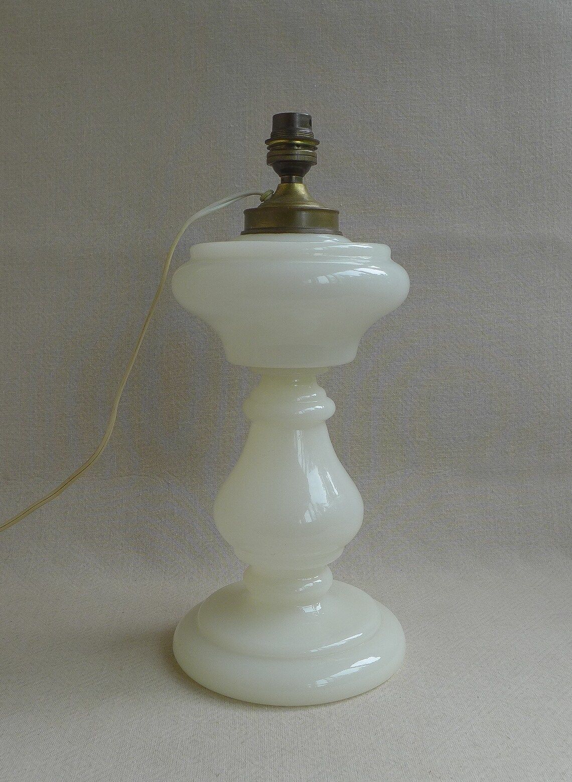 Opaline Glass Lamp Foot, Opaline Lamp, Living Room Lamp, Table Lamp, White Opaline, Interior Decoration, Opaline Lamp photo 89.0