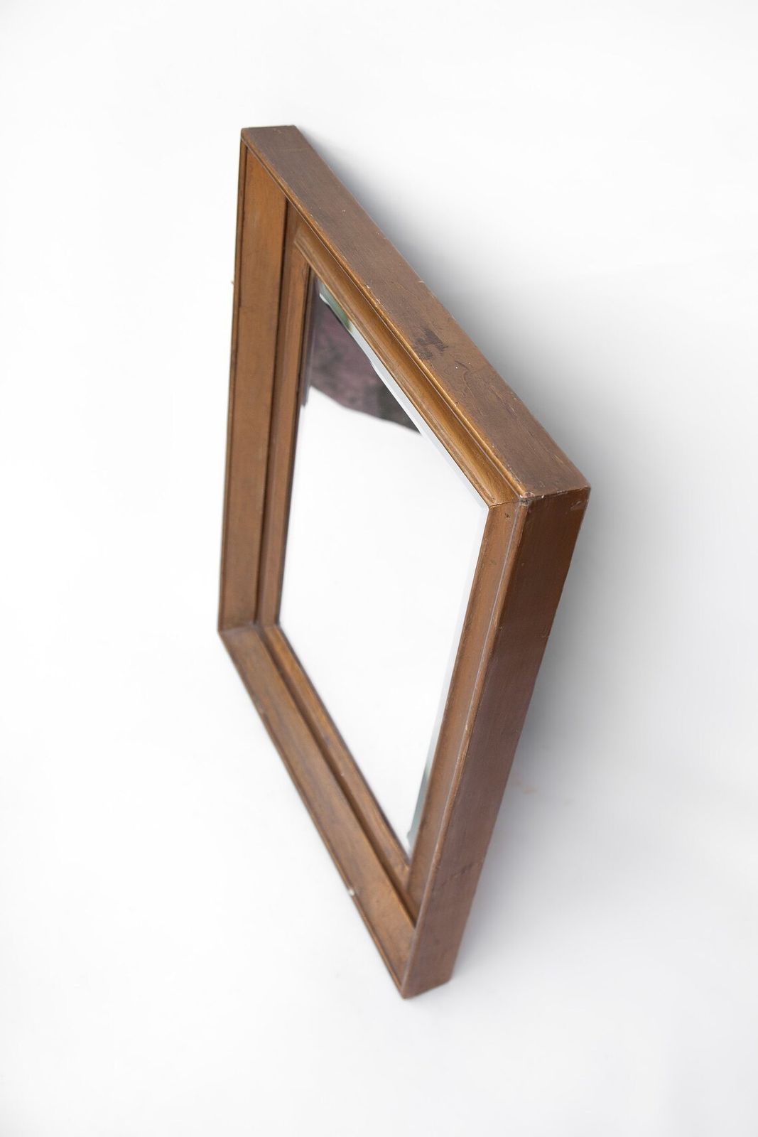 Vintage Mirror, Beveled Mirror, Old Mirror, Wooden Frame, Wall Decoration, Home Decor, Mirror photo vinterior