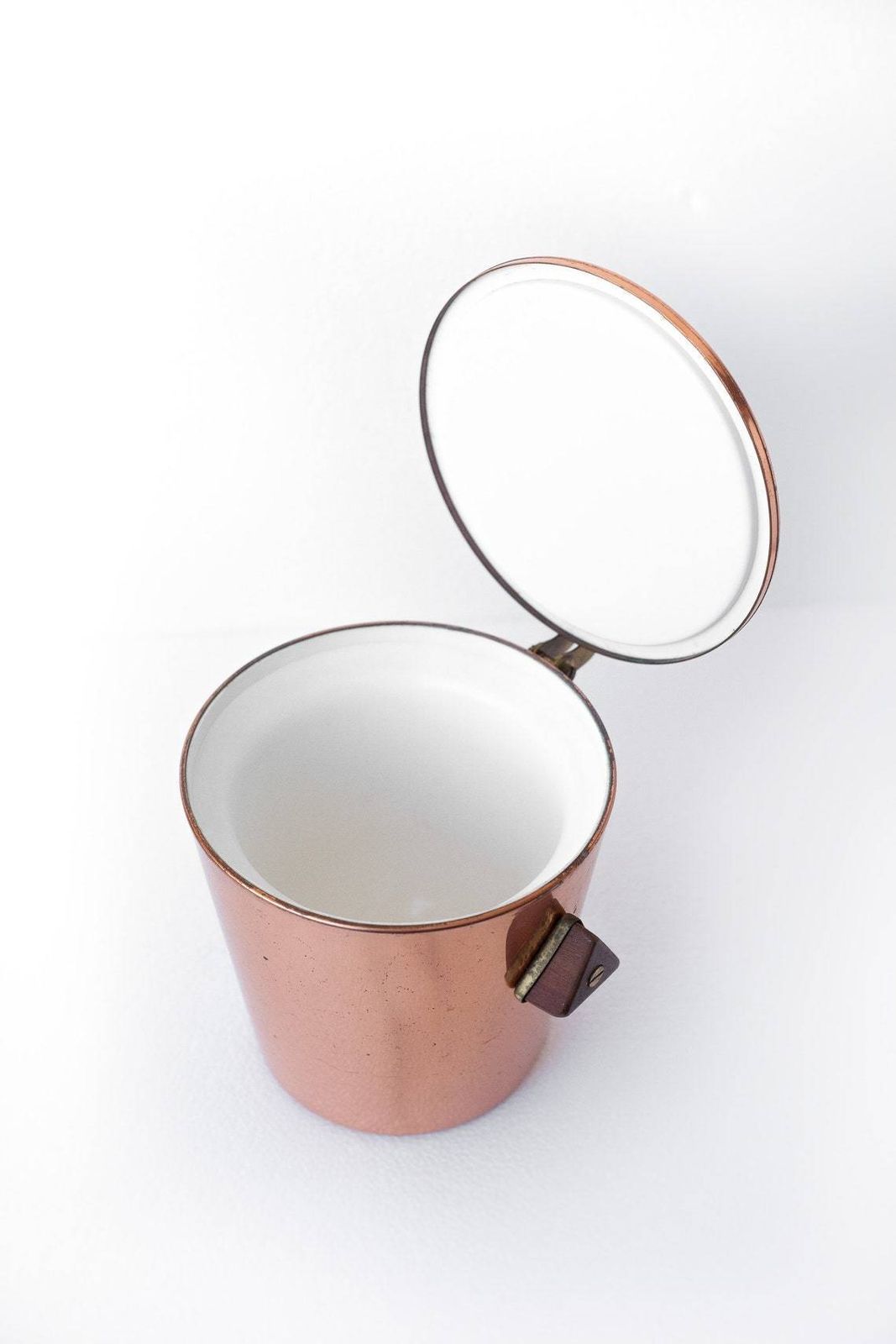 photo furniture Vintage Ice Bucket, Copper Ice Bucket, Wood Handles, Cooler, Cool Bottle, Ice Bucket, Icebucket, Copper, Mid Century