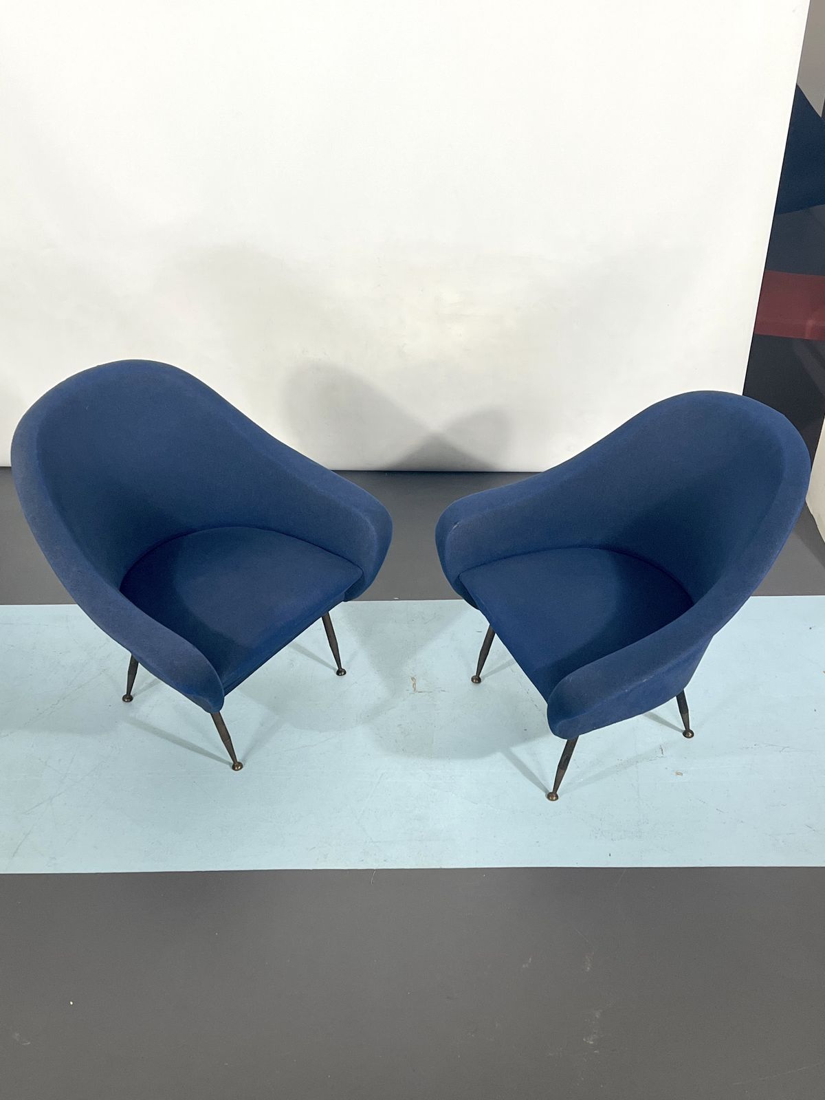 photo vinterior Mid Century Modern Loveseat And Armchairs By Gastone Rinaldi From 50s