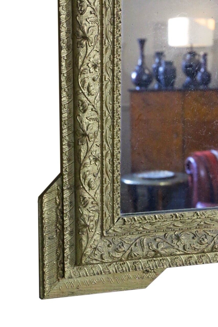 19th Century Large Quality Gilt Wall Mirror Or Overmantle photo vinterior