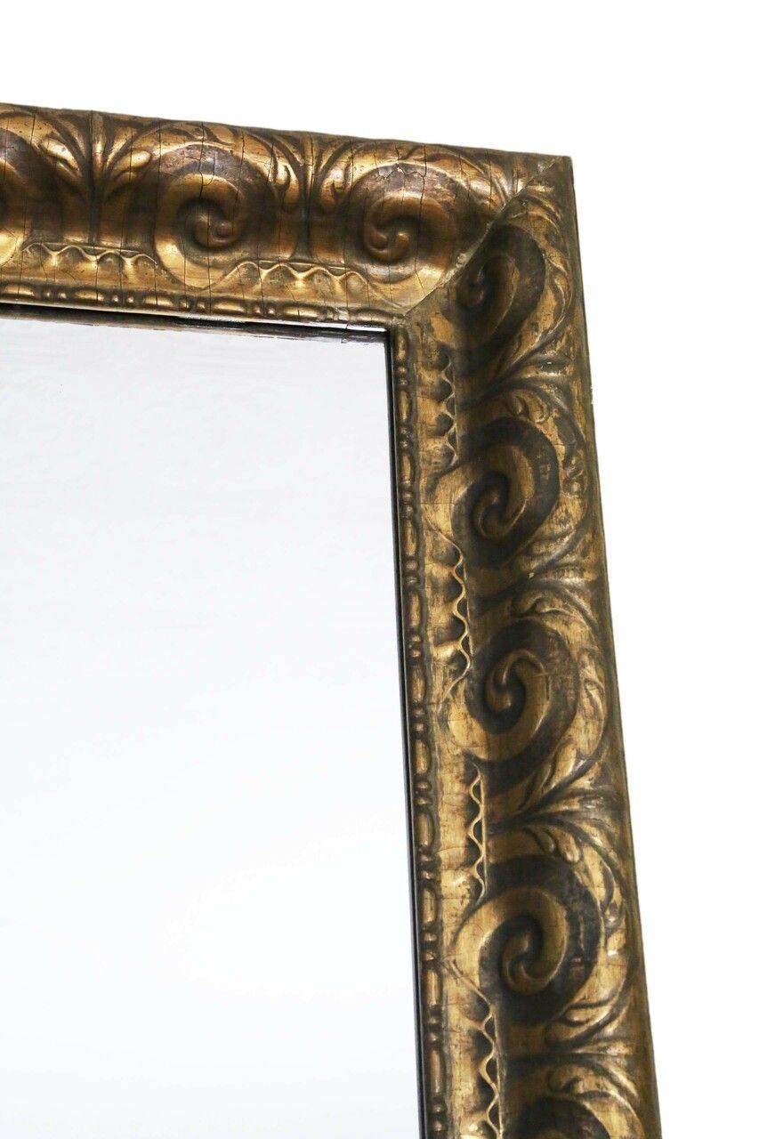 19th Century Very Large Quality Gilt Wall Mirror Overmantle photo for sale