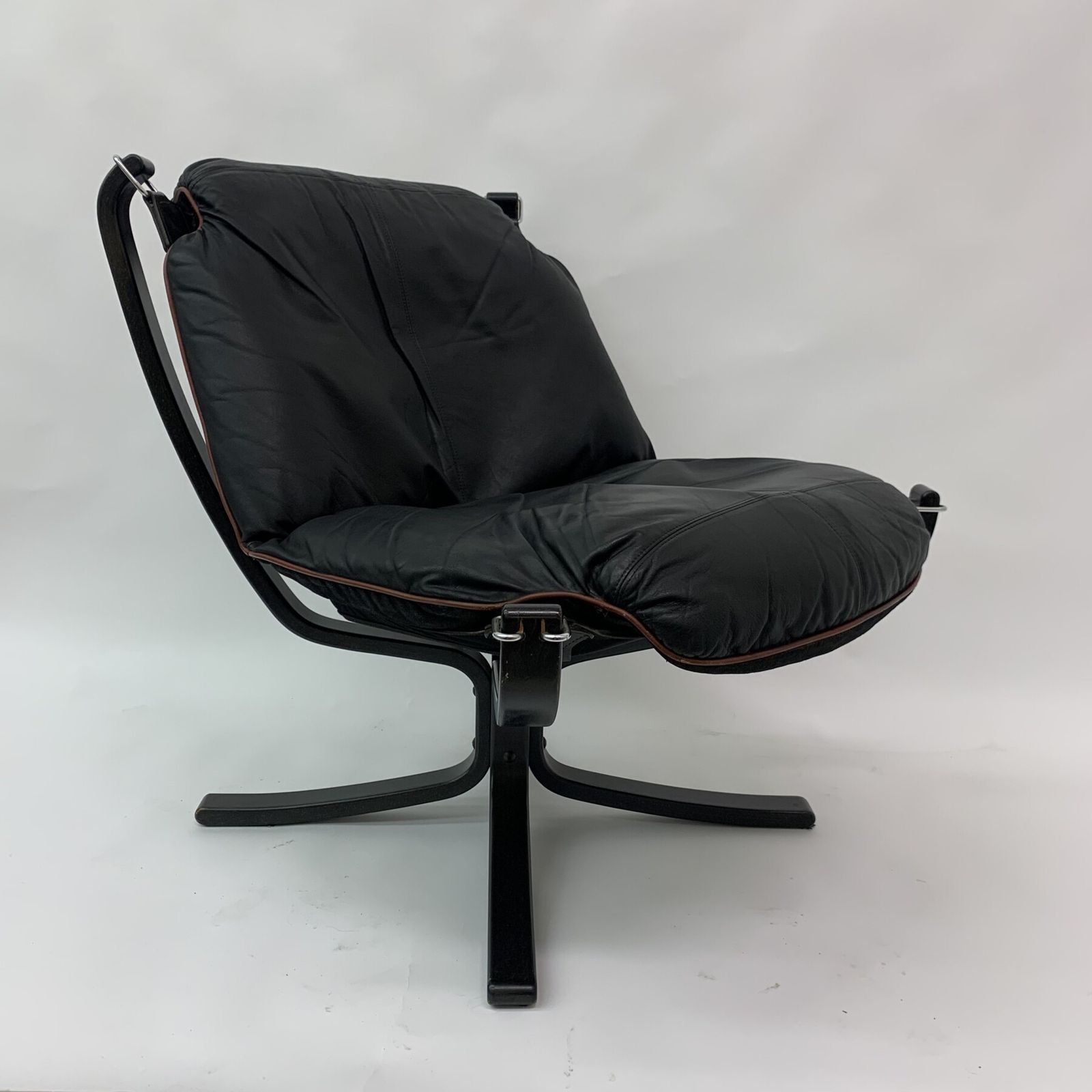 Falcon Leather Lounge Chair Van Sigurd Ressel Voor Vatne Møbler, Jaren 1970 photo vintage