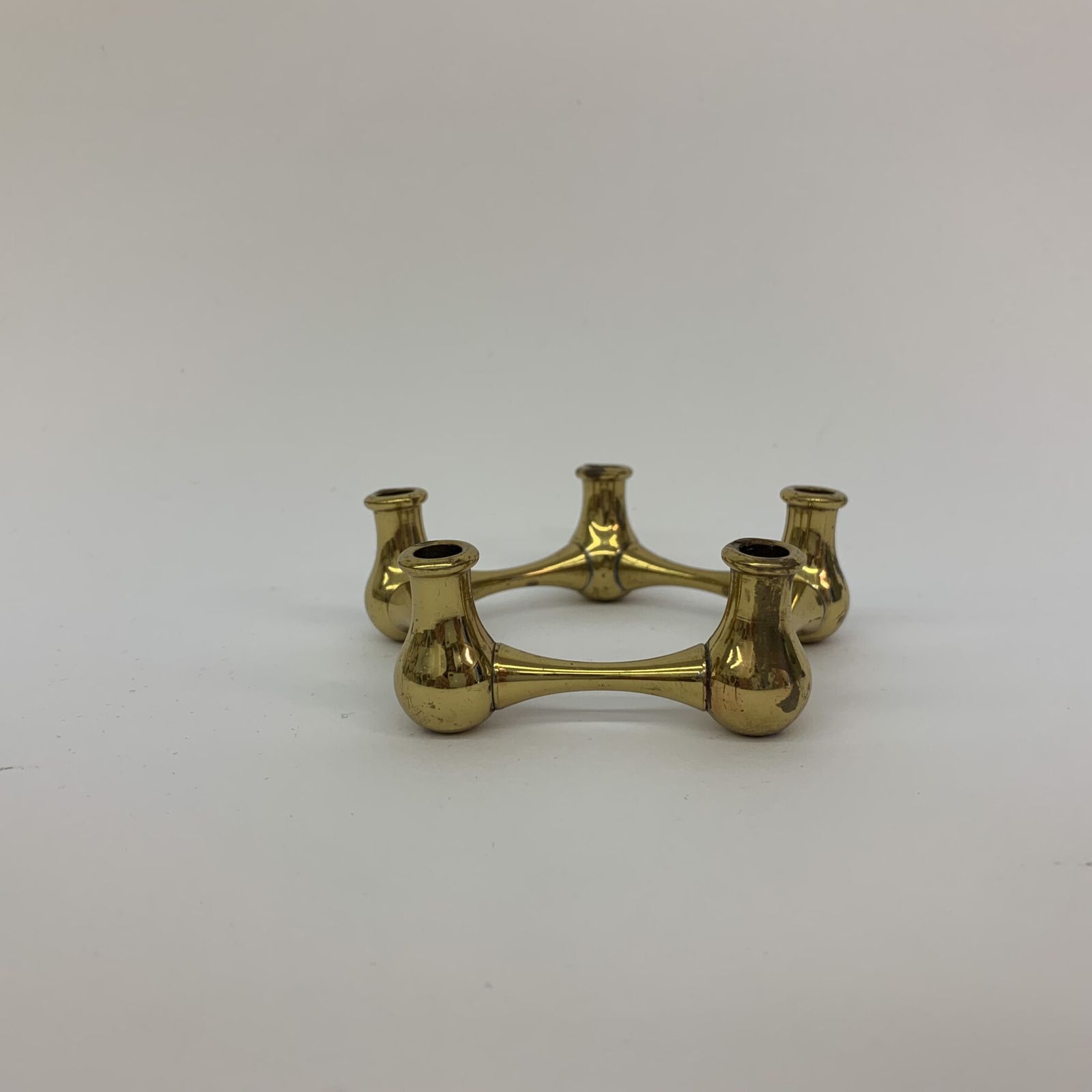 Slanke, Taps Toelopende Messing Kandelaars Van Jens Quistgaard, Denemarken, Jaren 1950 photo furniture