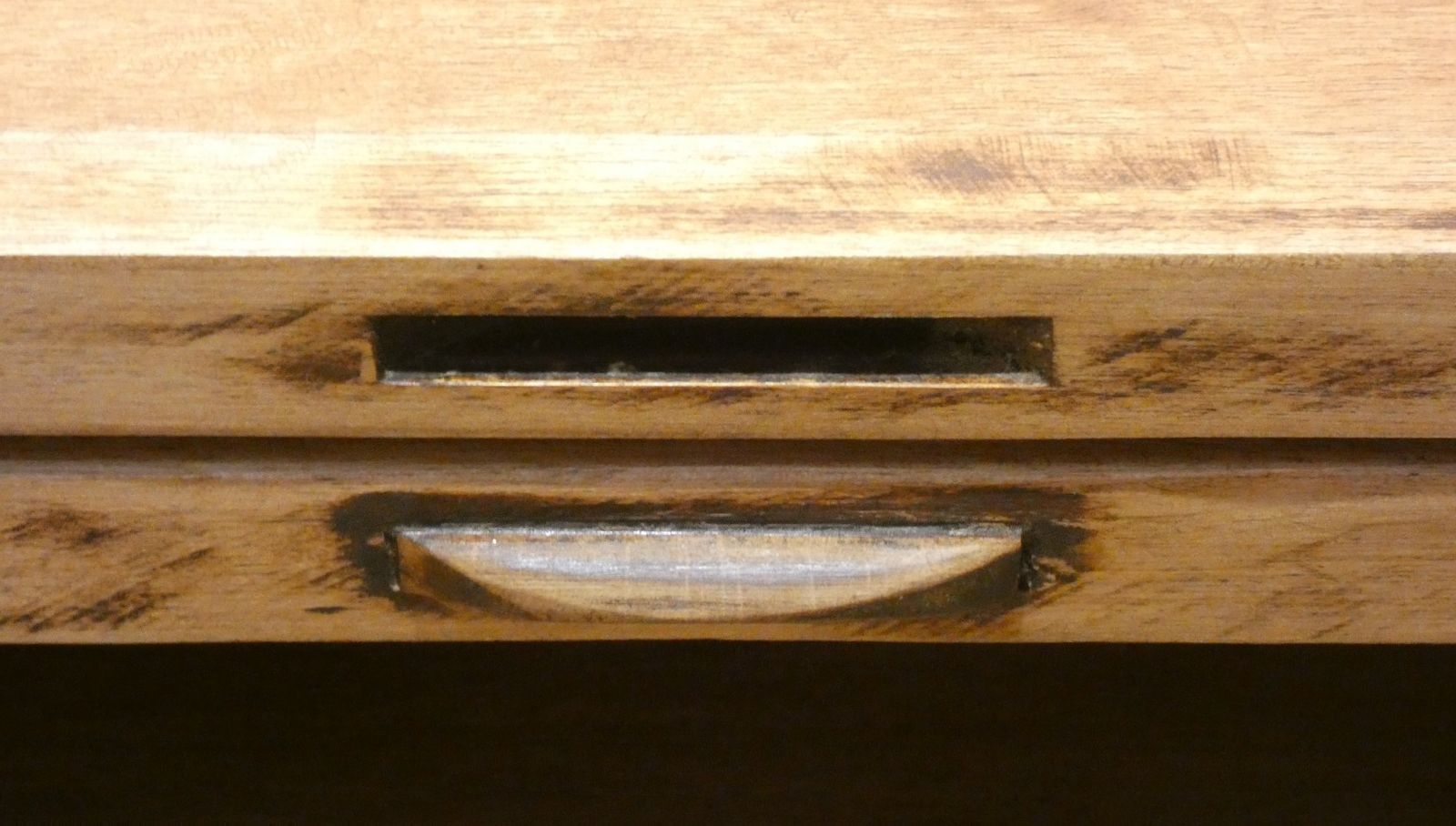 photo furniture Fratino Writing Desk Updated With Flap Door And Chest Of Drawers   Italy, Early 1900s