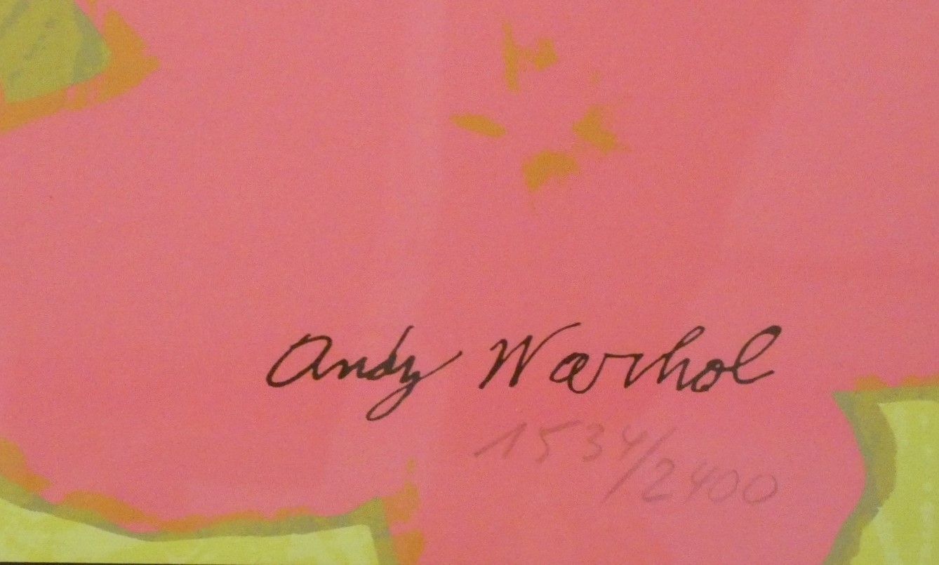 Lito Flowers Numbered 1534/2400 Edited By Cmoa   Andy Warhol Pittsburgh, 1964 photo for sale
