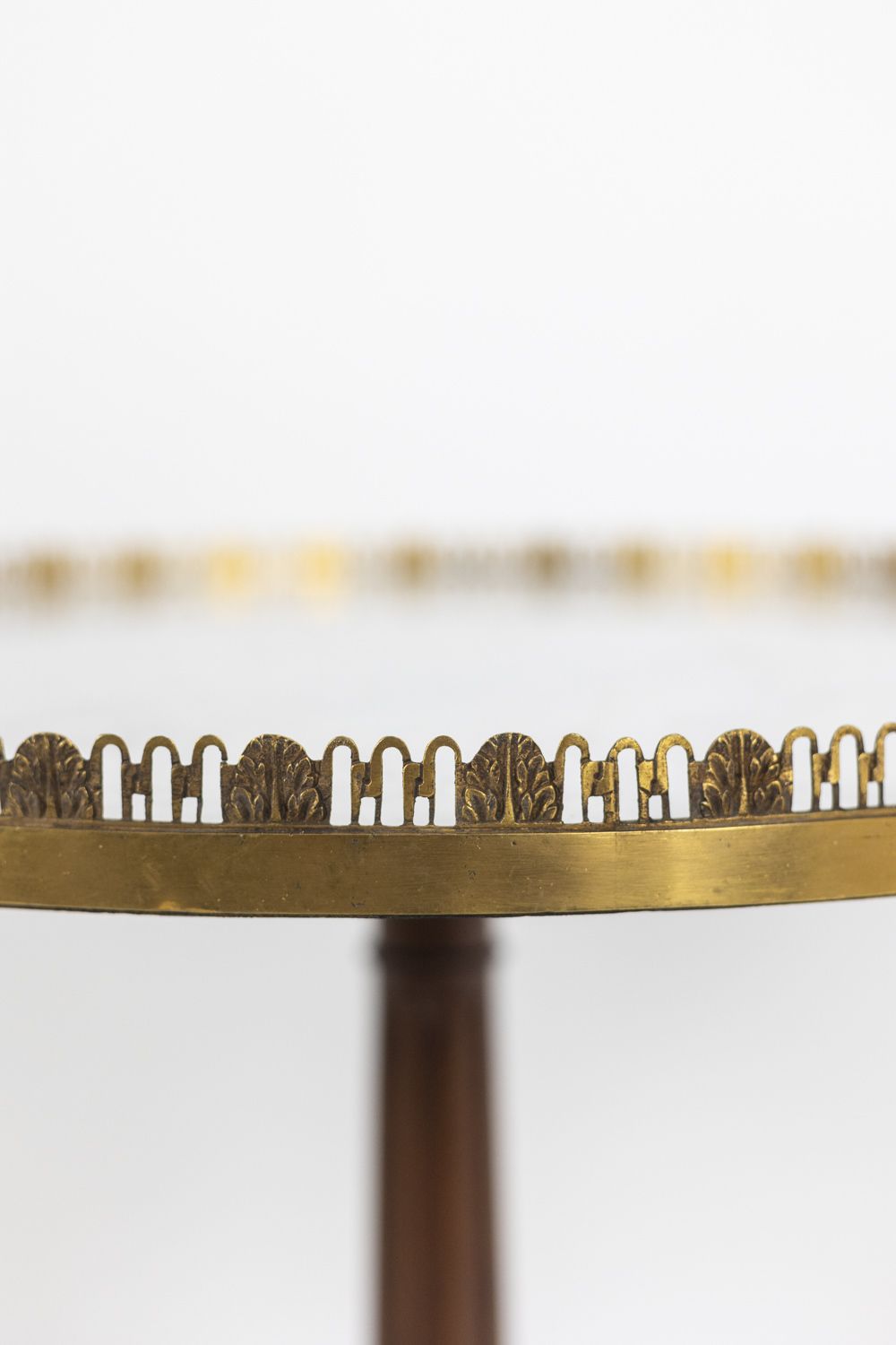 Pedestal Table Of Directoire Style In Mahogany And Marble, Circa 1900 photo Furniture