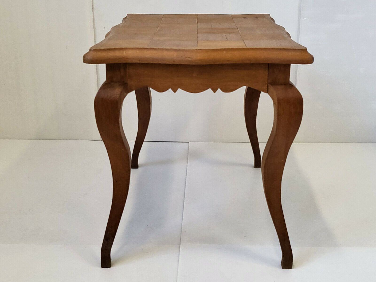 Table D'appoint Vintage 1950 En Chene Plateau A Damier 50s 1950s Annees 50 photo 186.0