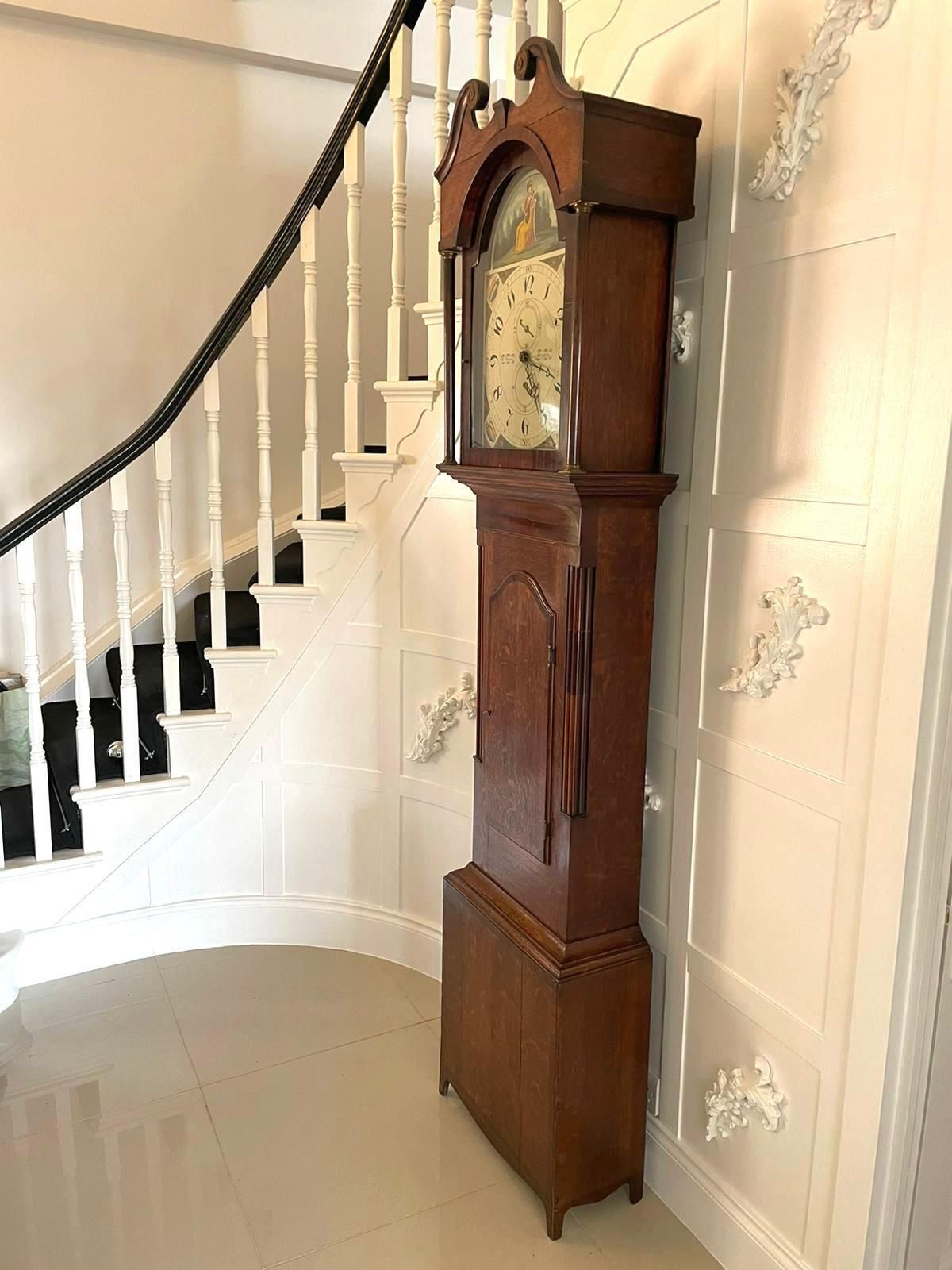 Antique Oak And Mahogany Grandfather Clock By W Prior, Skipton photo furniture