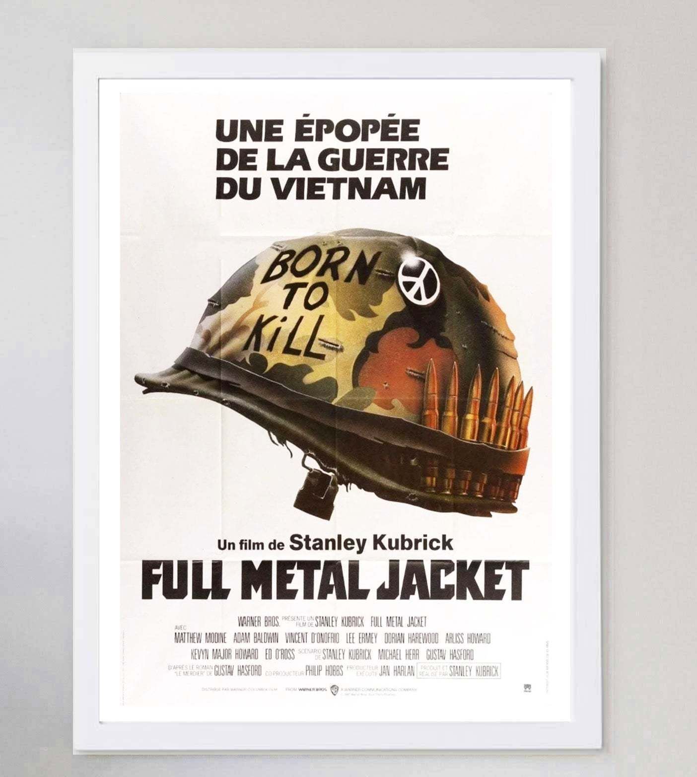 Full Metal Jacket (French) Original Vintage Poster photo for sale