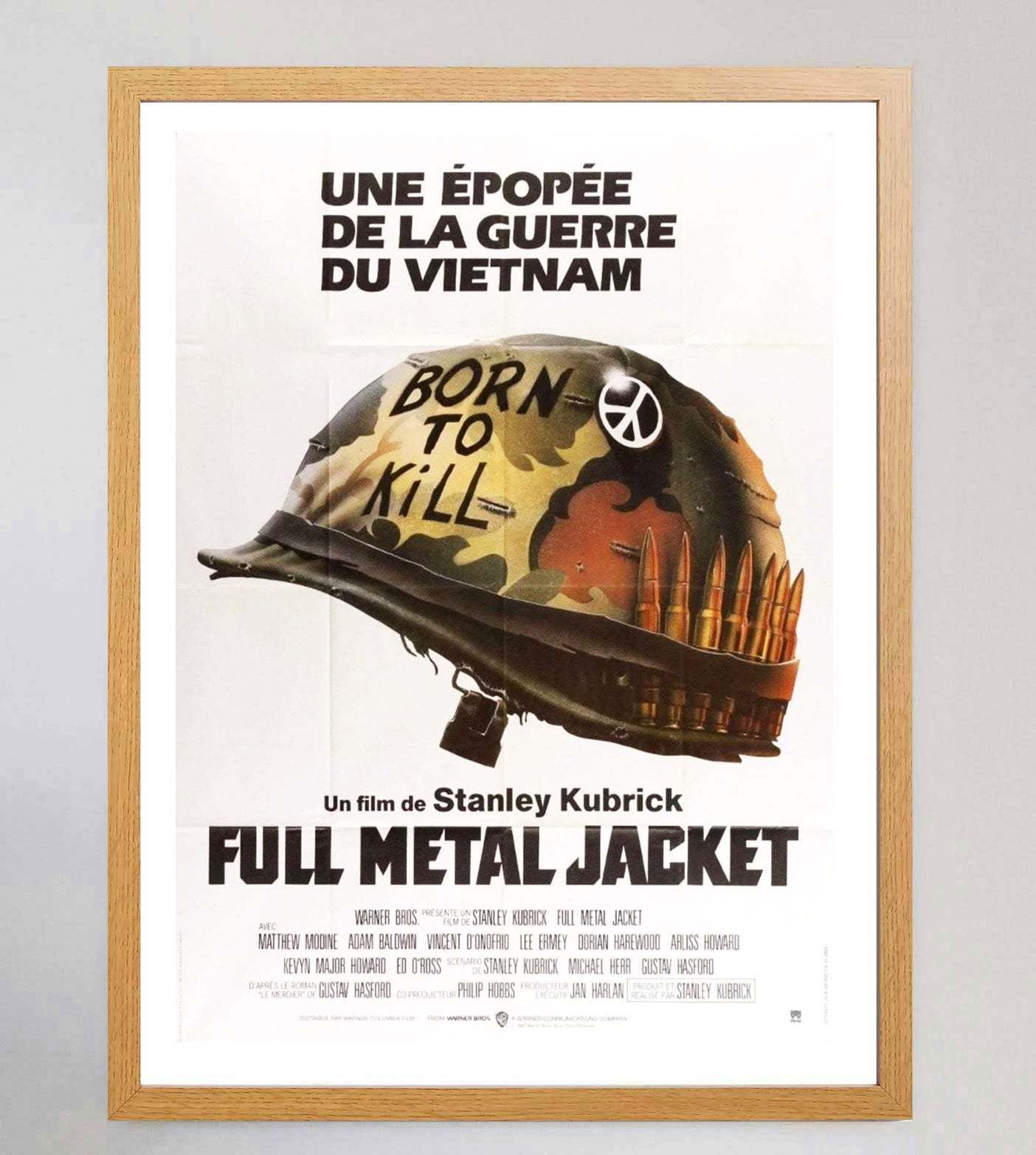 Full Metal Jacket (French) Original Vintage Poster photo Art
