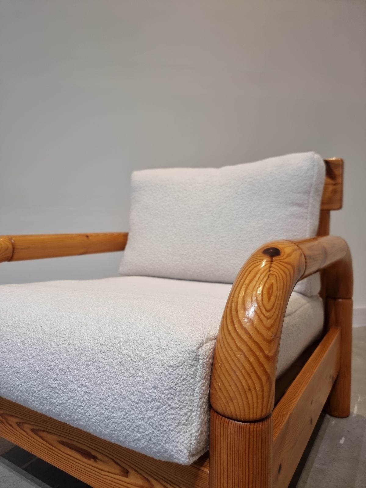 Daumillier Pine Teddy Easy Chair photo vintage