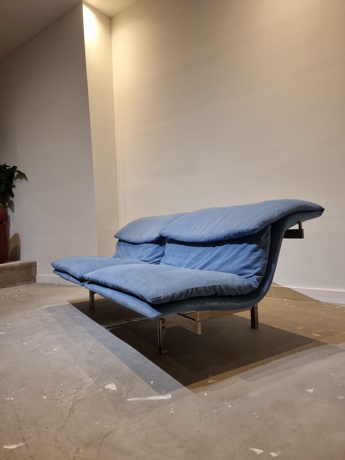 Blue Wave Sofa By Offredi Voor Saporiti Italia photo for sale