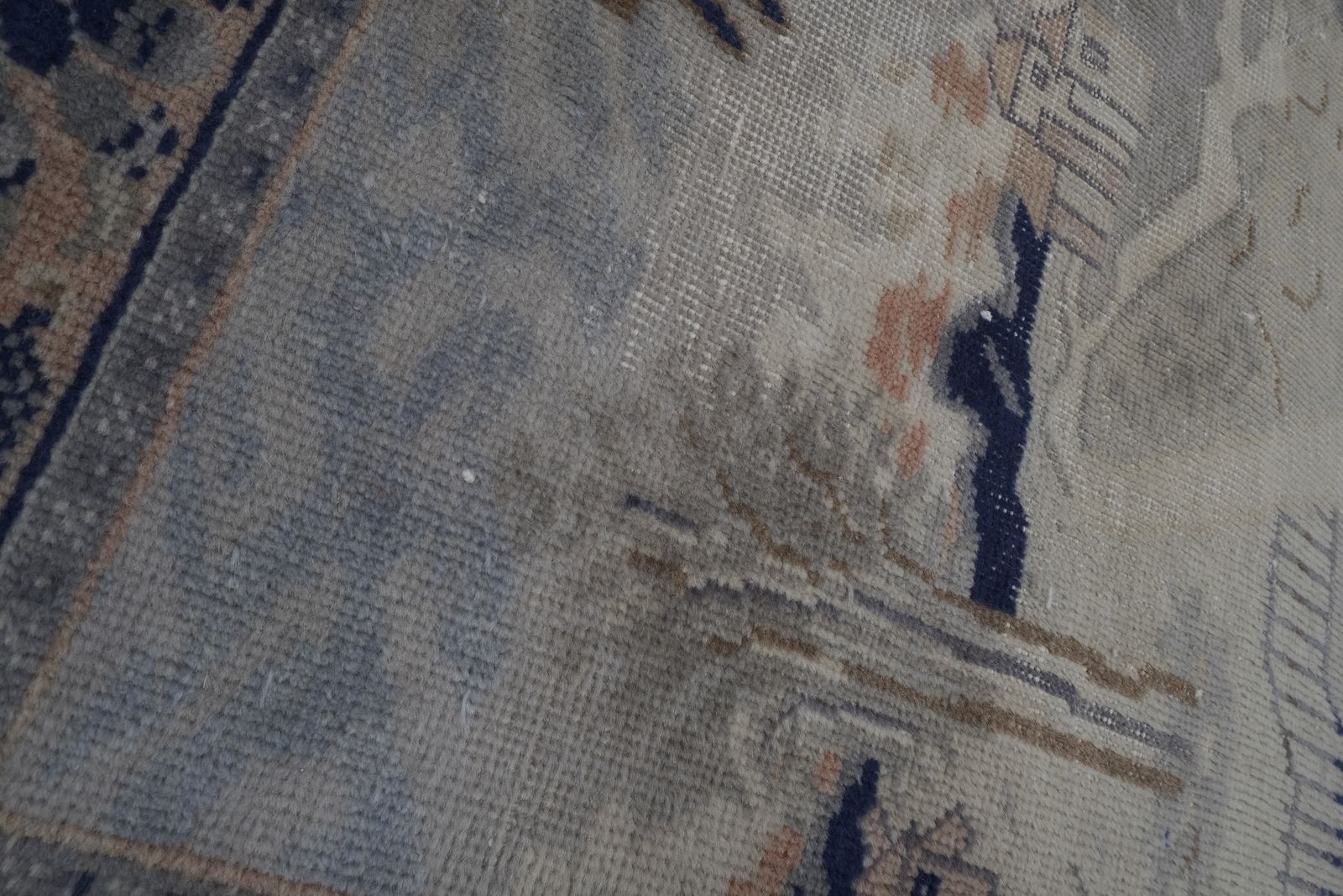 photo furniture Vintage Village Pictorial Turkish Rug 3'8'' X 4'10''