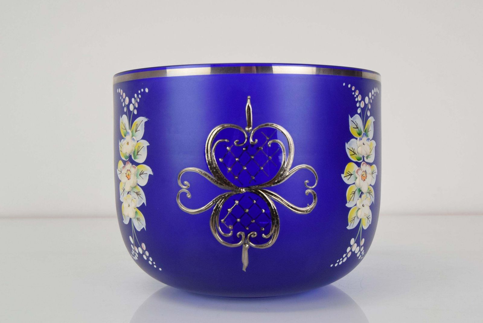 Mid Century Glass Bowl By Novoborske Sklo,1960's. photo furniture