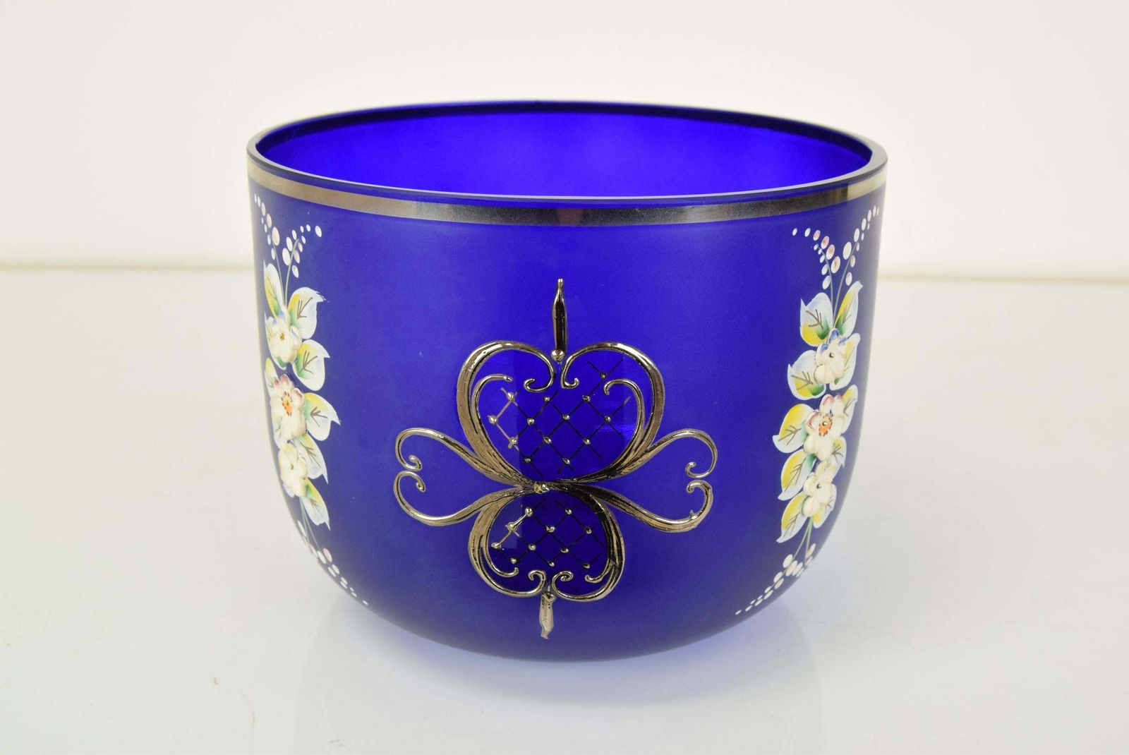 Mid Century Glass Bowl By Novoborske Sklo,1960's. photo 285.0