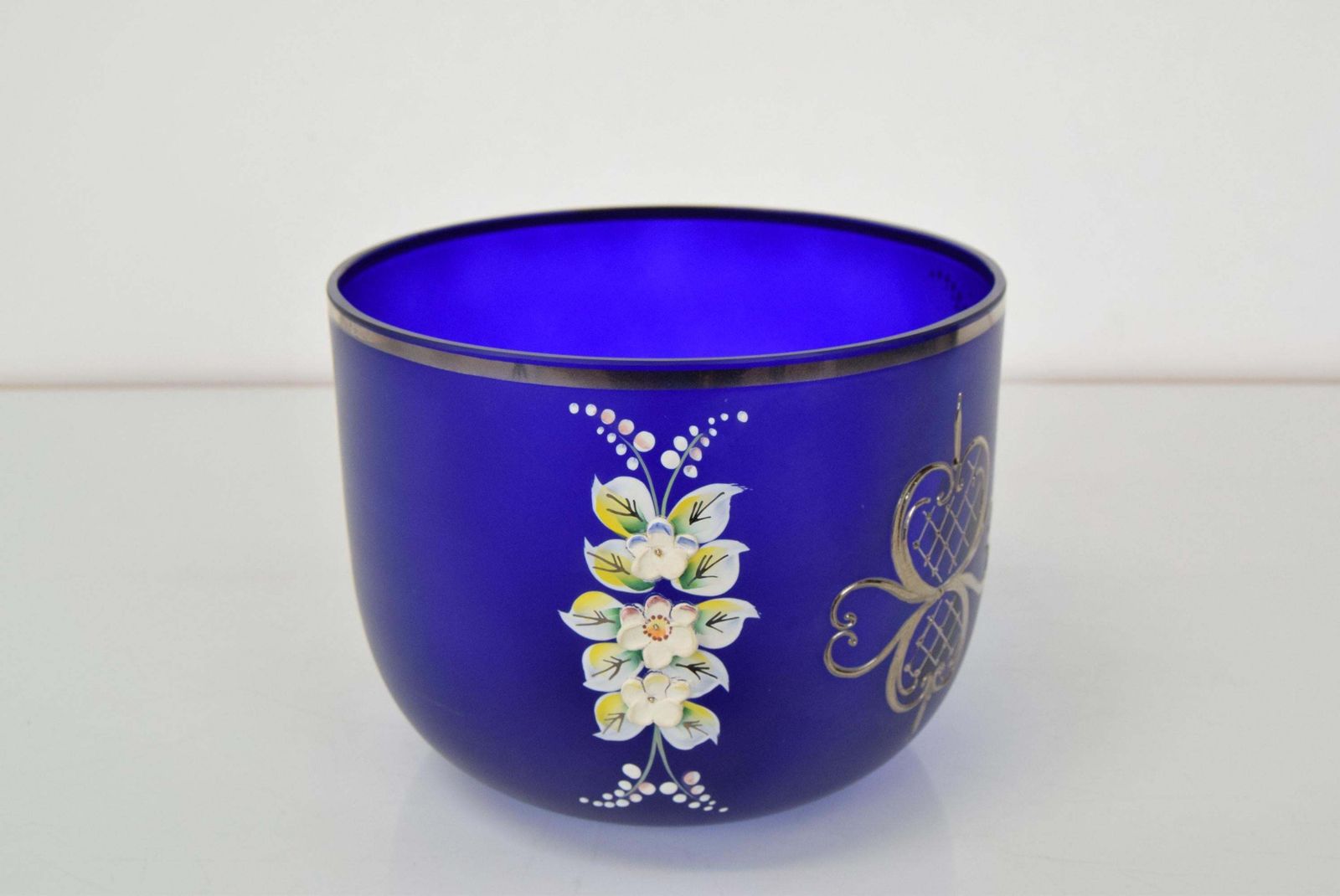 Mid Century Glass Bowl By Novoborske Sklo,1960's. photo vinterior
