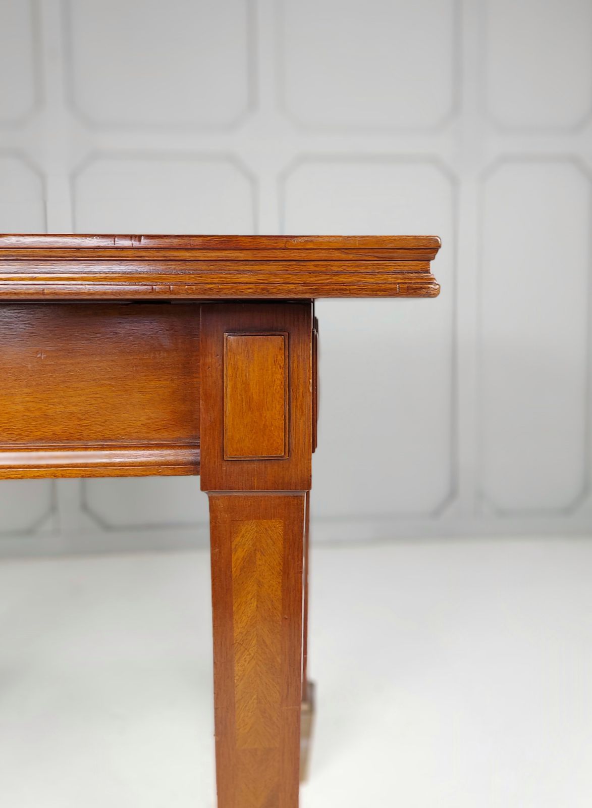 Mahogany Bank Center Table, Early 20th Century photo furniture