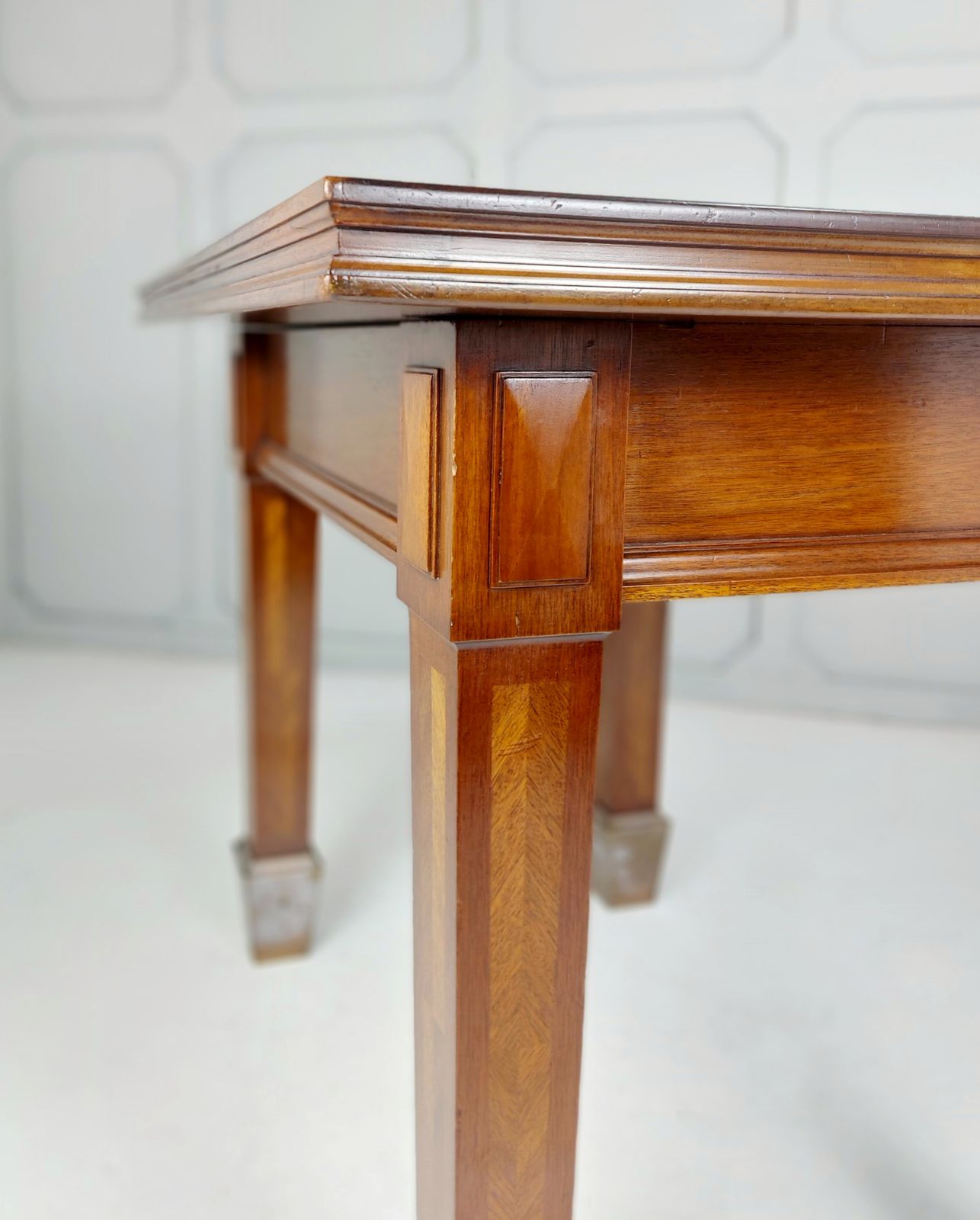 Mahogany Bank Center Table, Early 20th Century photo Furniture