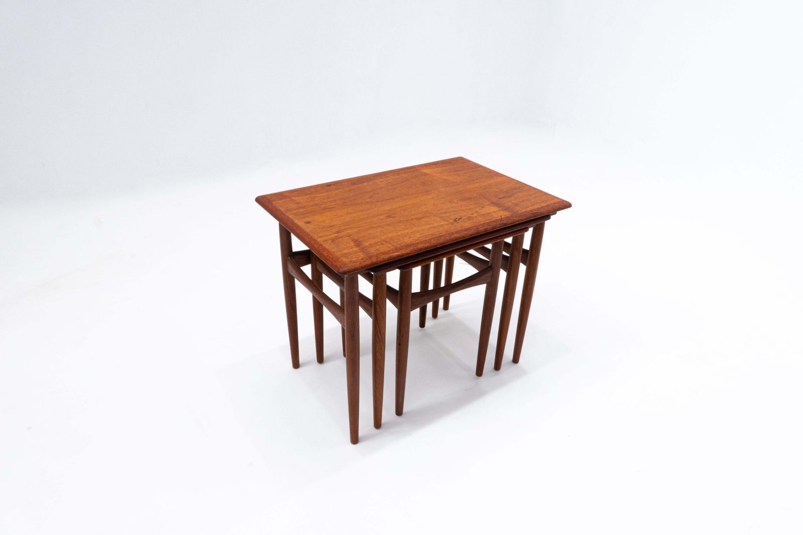 Mid Century Modern Wooden Nesting Tables, Scandinavian, 1960s photo furniture