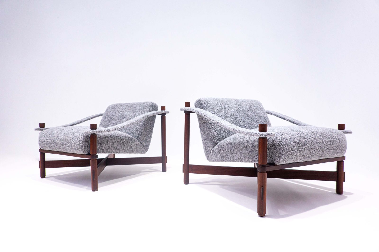 Pair Of Mid Century Armchairs By Raffaella Crespi, Italy, 1960s   New Upholstery photo 13870.0