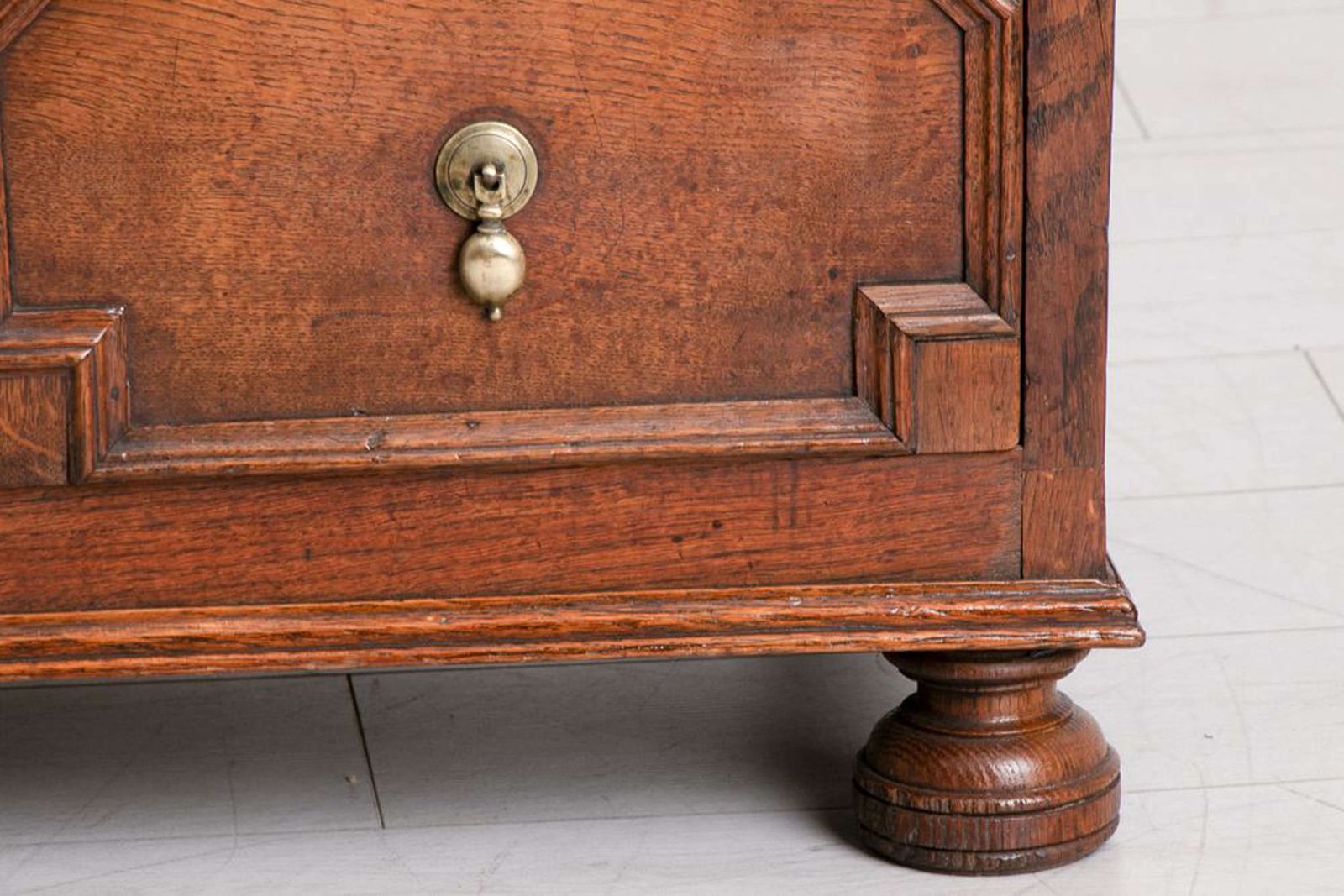 Antique English William And Mary Period Oak Chest C.1690 photo 4650.0
