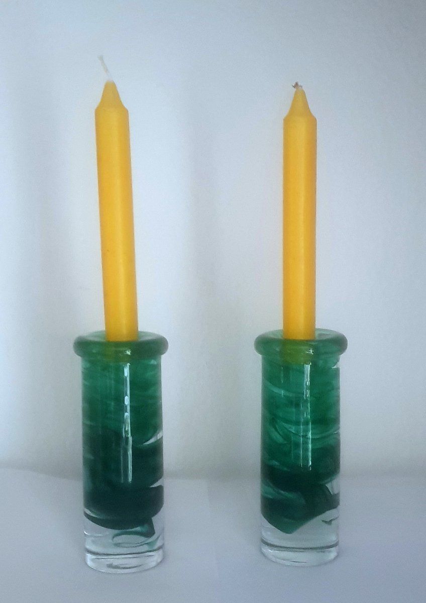 Glass Candleholders By Anna Ehrner From Kosta Boda  Set Of 2 photo furniture